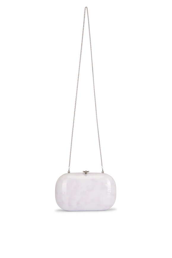 Jeffrey Levinson Elina Plus Monet Soft Lavender & Silver Clutch - view 2