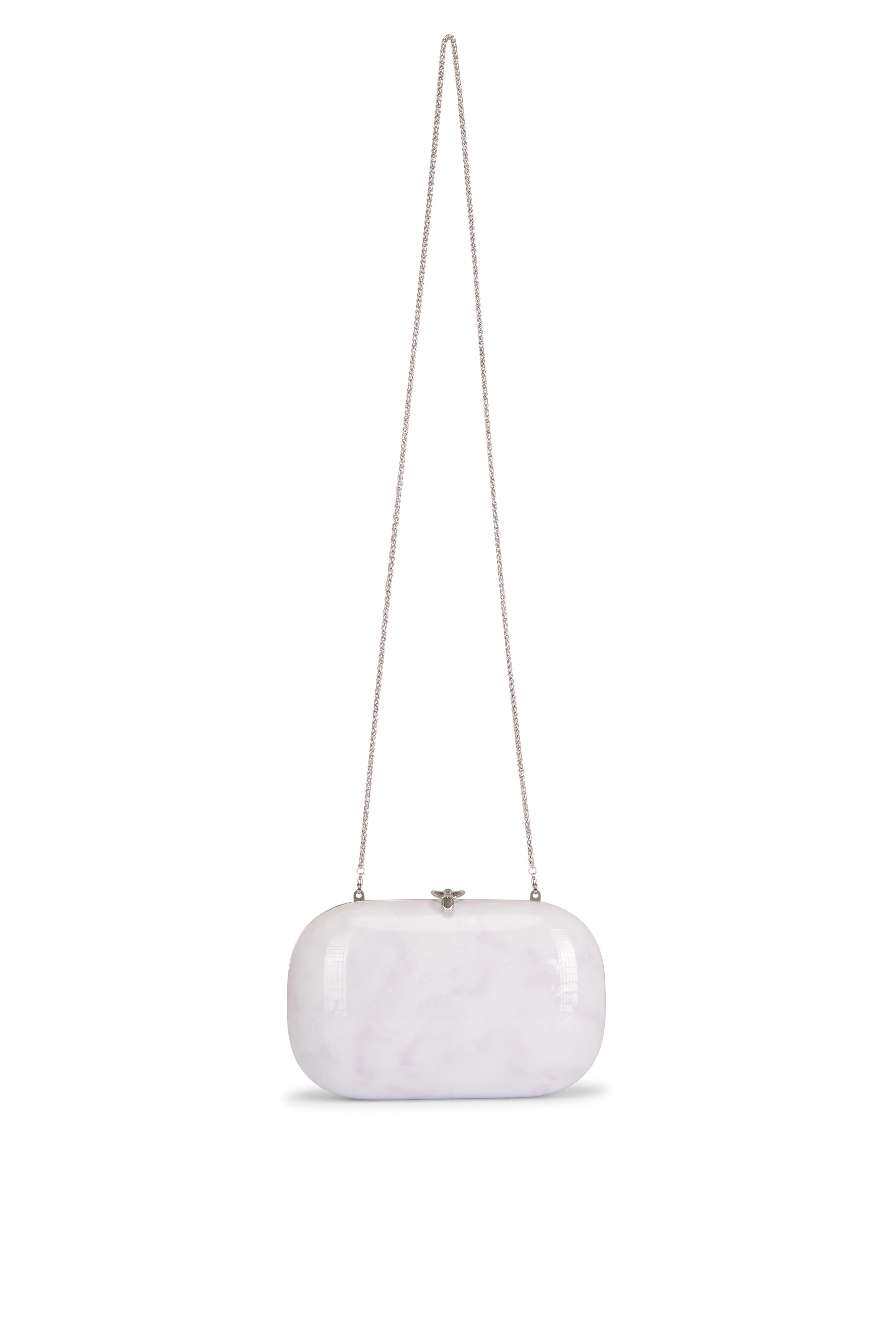 Jeffrey Levinson - Elina Plus Monet Soft Lavender & Silver Clutch - view 2