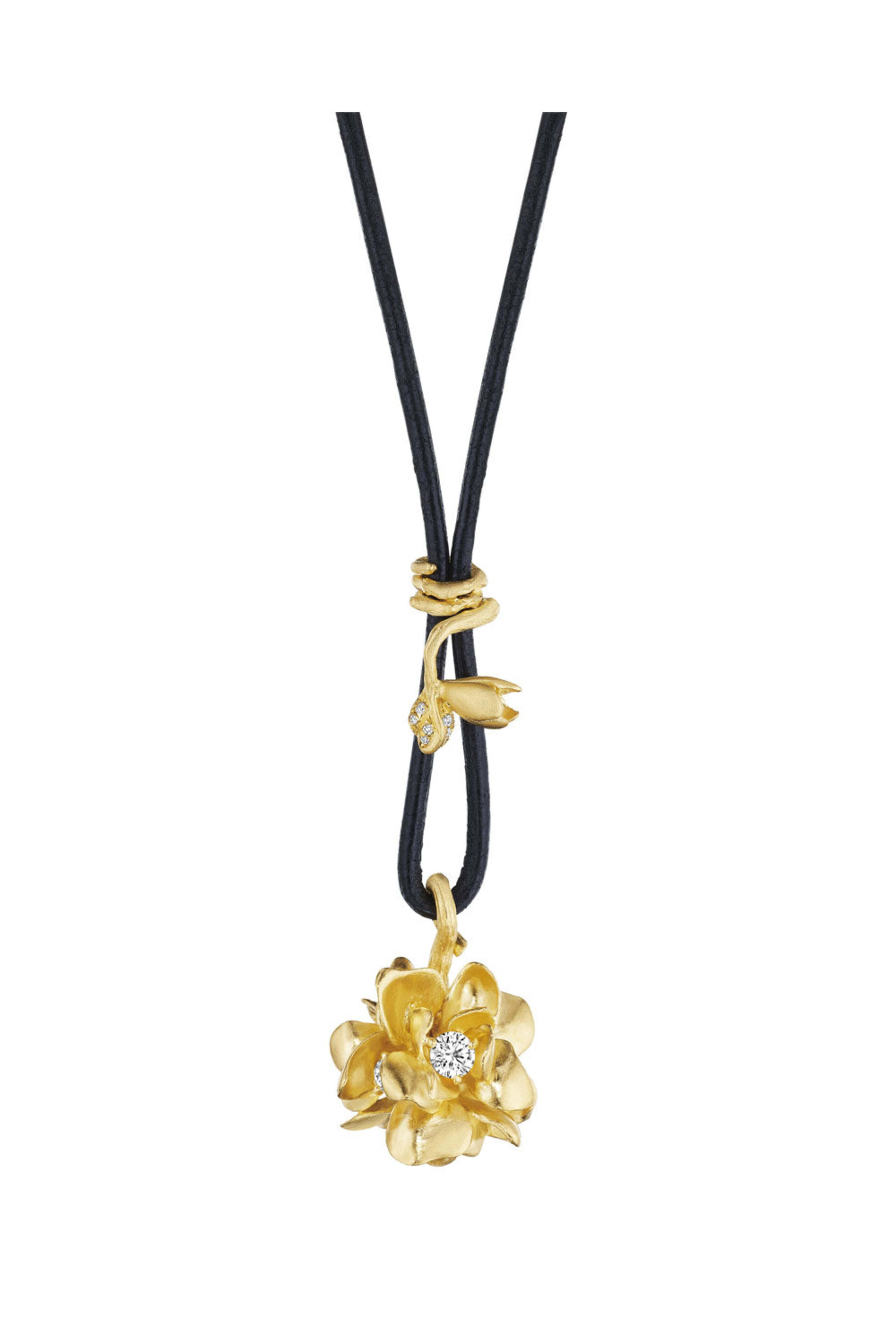 Susan Gordon Jewelry - Diamond Flower Globe Chord Necklace