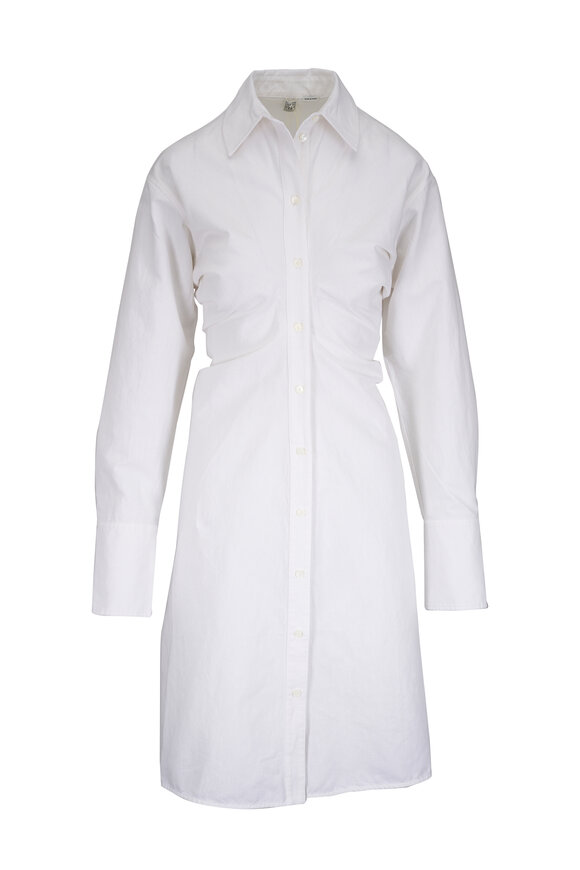 Totême Off White Slouchy Shirt Dress
