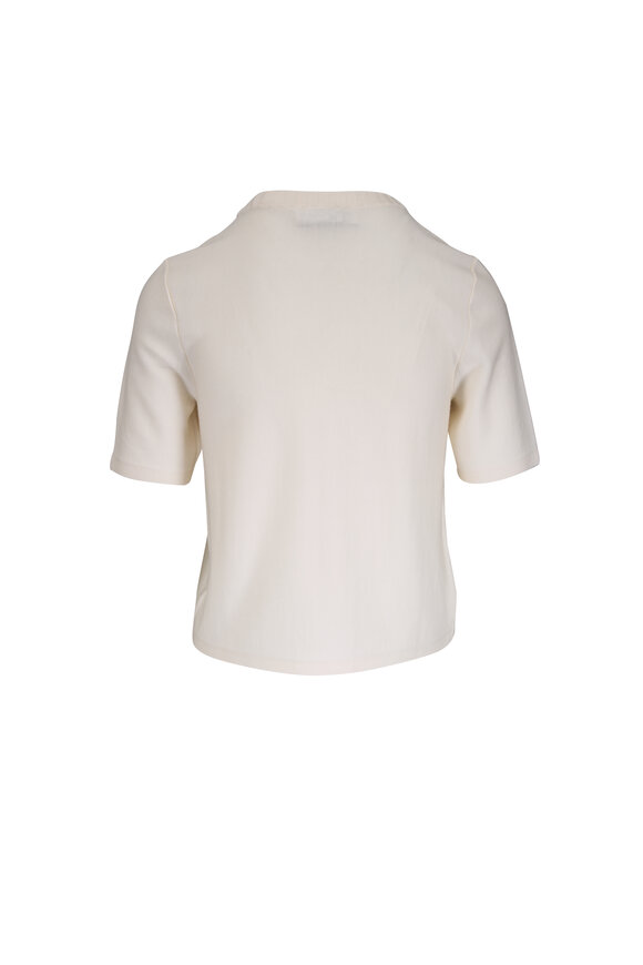 Akris Punto Cream Wool Knit Sweater - view 2