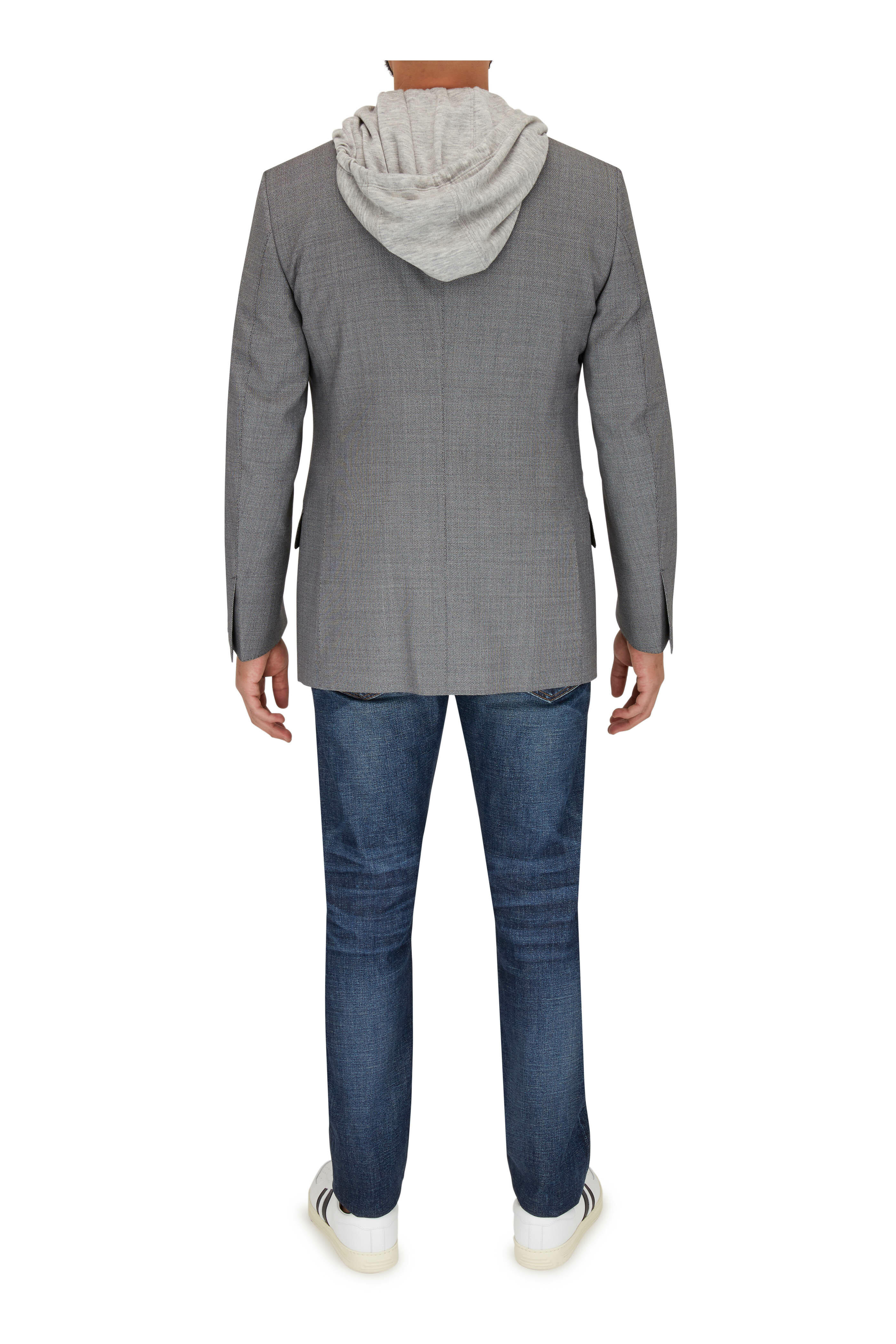 パーカー・フーディ TOM FORD FW25 ZIP HOODIE (JDL010JMC072 LB999) Tom Ford Vintage Garment Zip Hoodie In Black | ModeSens