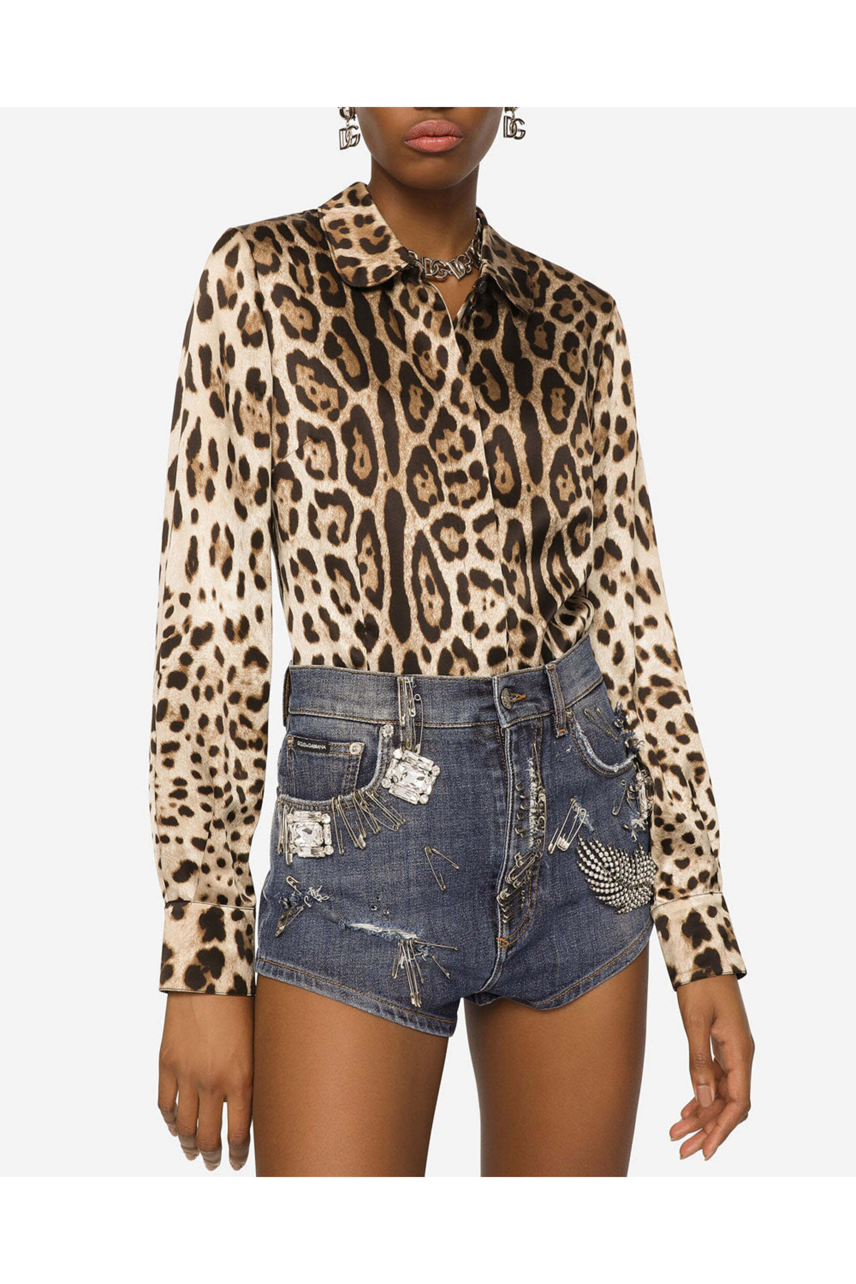Dolce & Gabbana - New Leopard Print Collared Shirt