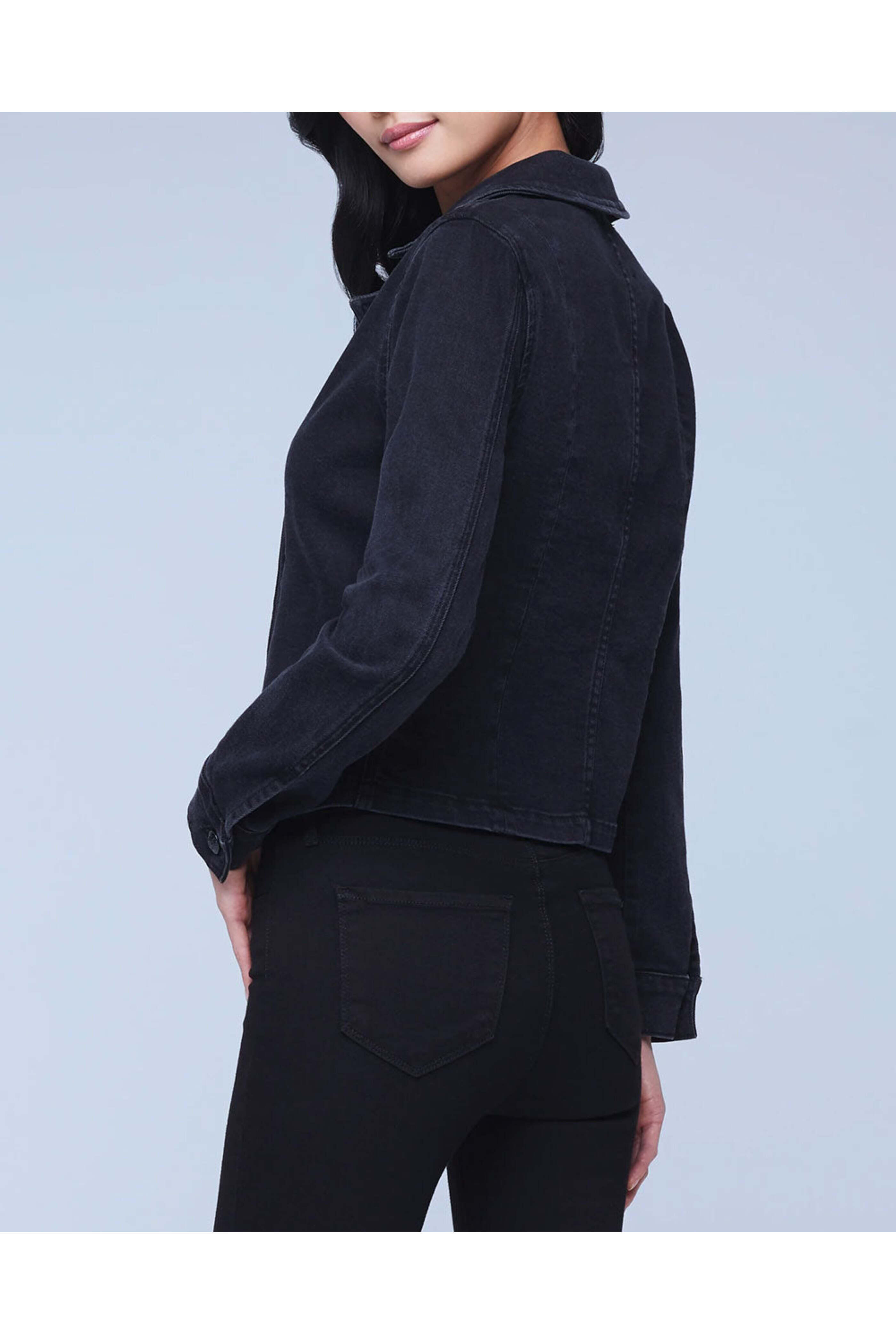 L'Agence - Washed Black Admiral Double Breasted Jacket