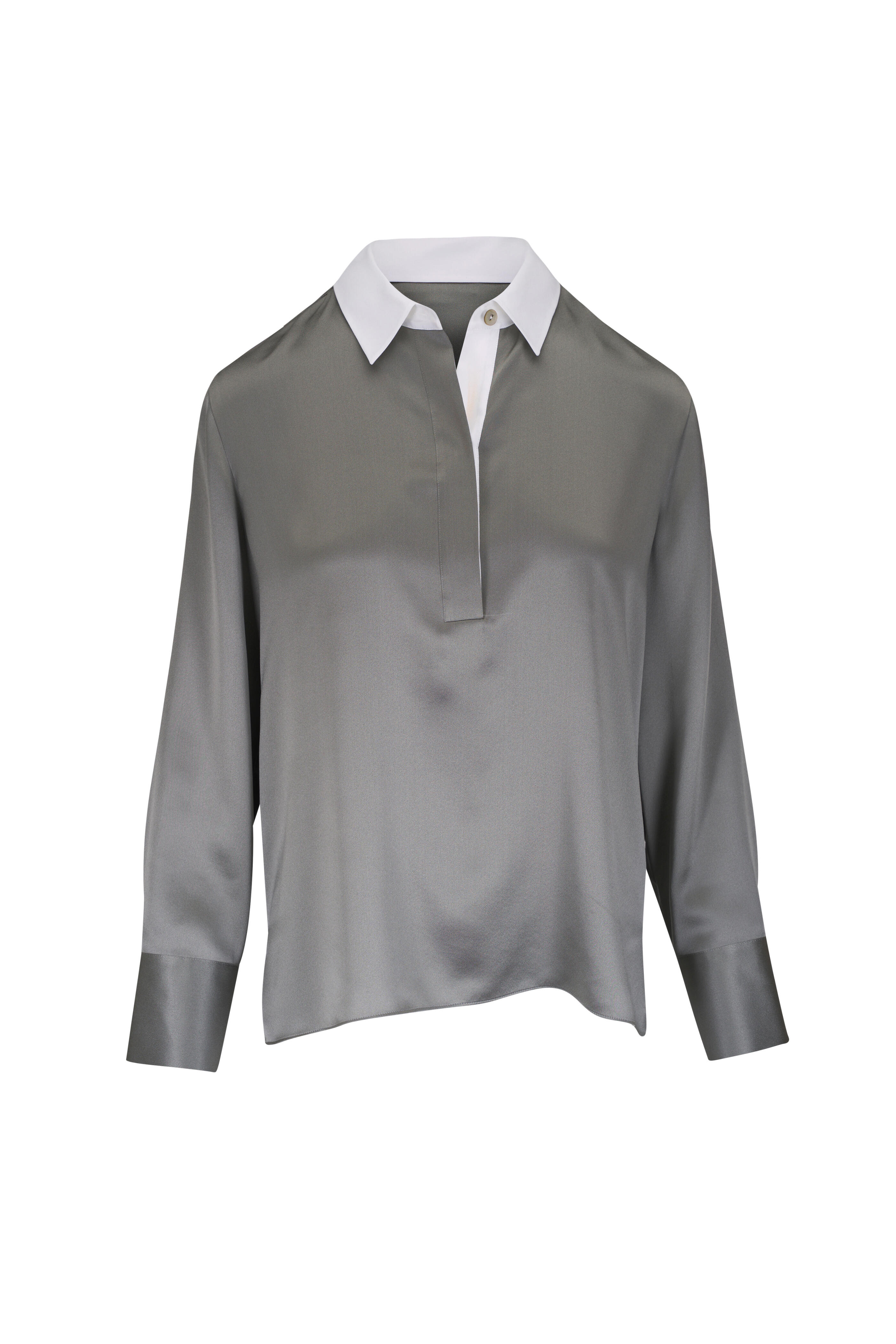 DEEP NECK WIDE RUGBY SHIRT グレー CLANE / クラネ】DEEP NECK WIDE RUGBY SHIRT（Tシャツ