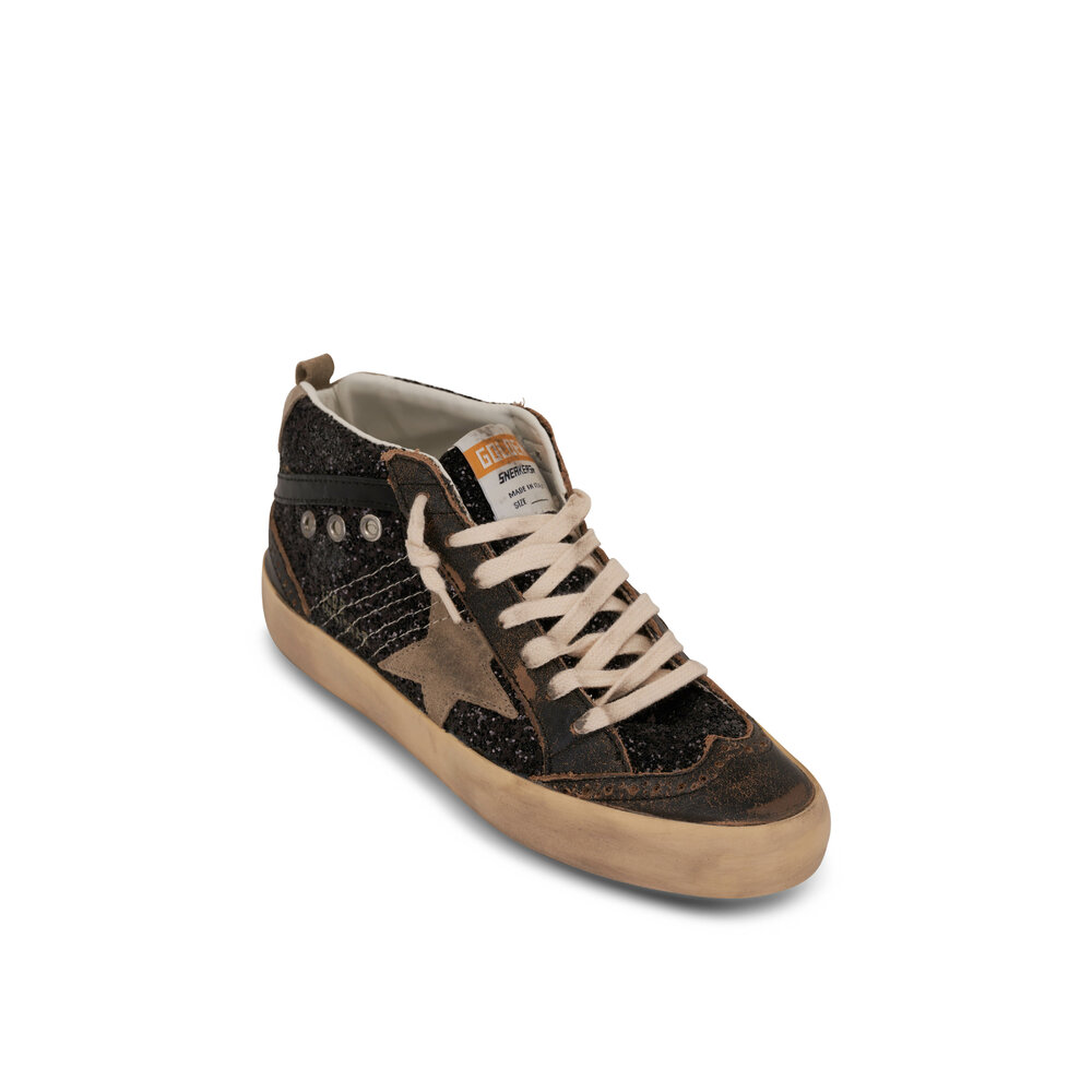 GOLDEN GOOSE MIDSTAR スワロフスキー付き（新品・未使用） Golden Goose - Midstar White & Silver Zebra Glitter Sneaker