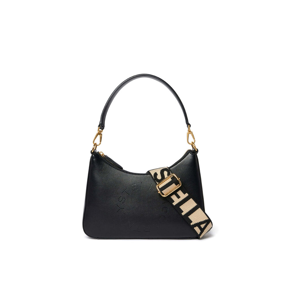 Stella McCartney - Small Logo Shoulder Bag in Black