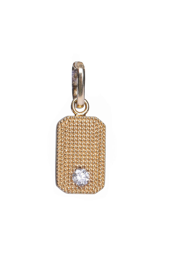 .925Suneera Mini Gold Textured Pendant