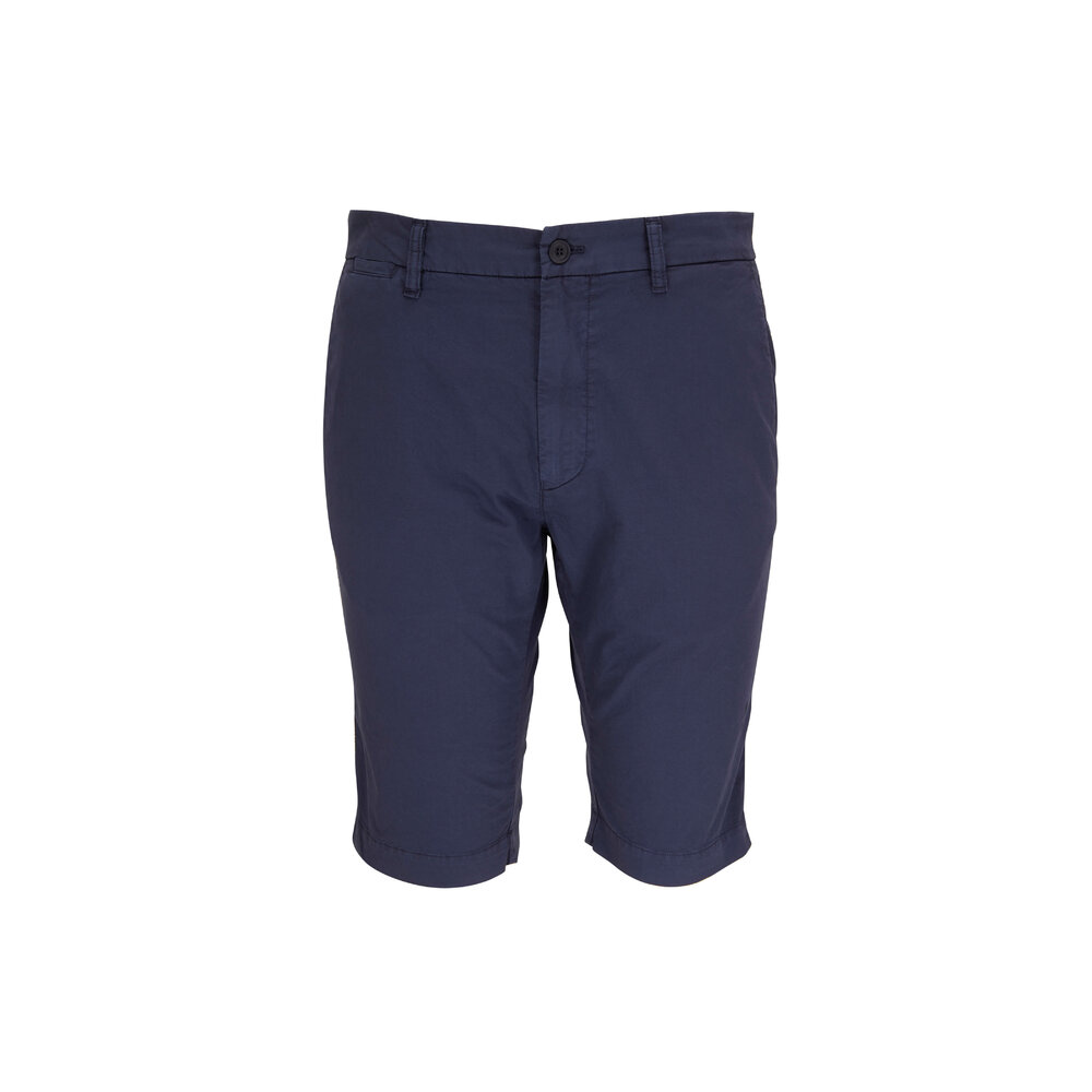 Masons - London Navy Stretch Cotton Shorts | Mitchell Stores