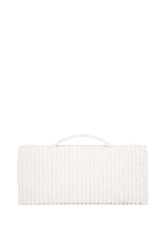 Bottega Veneta Andiamo Plaster Corduroy Shearling Clutch - view 3