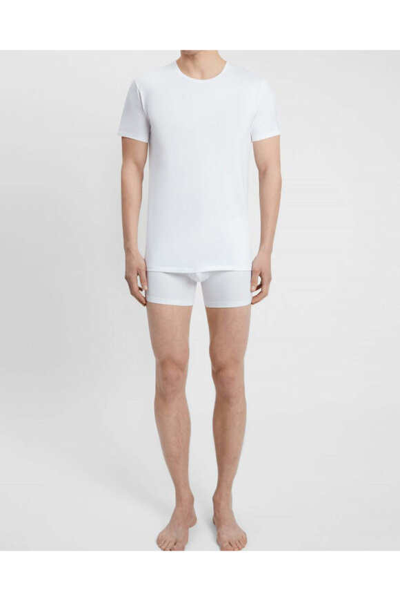 Derek Rose White Basic Jack Crewneck T-Shirt - view 3