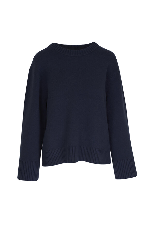 Dorothee Schumacher Luxury Comfort Navy Blue Sweater 