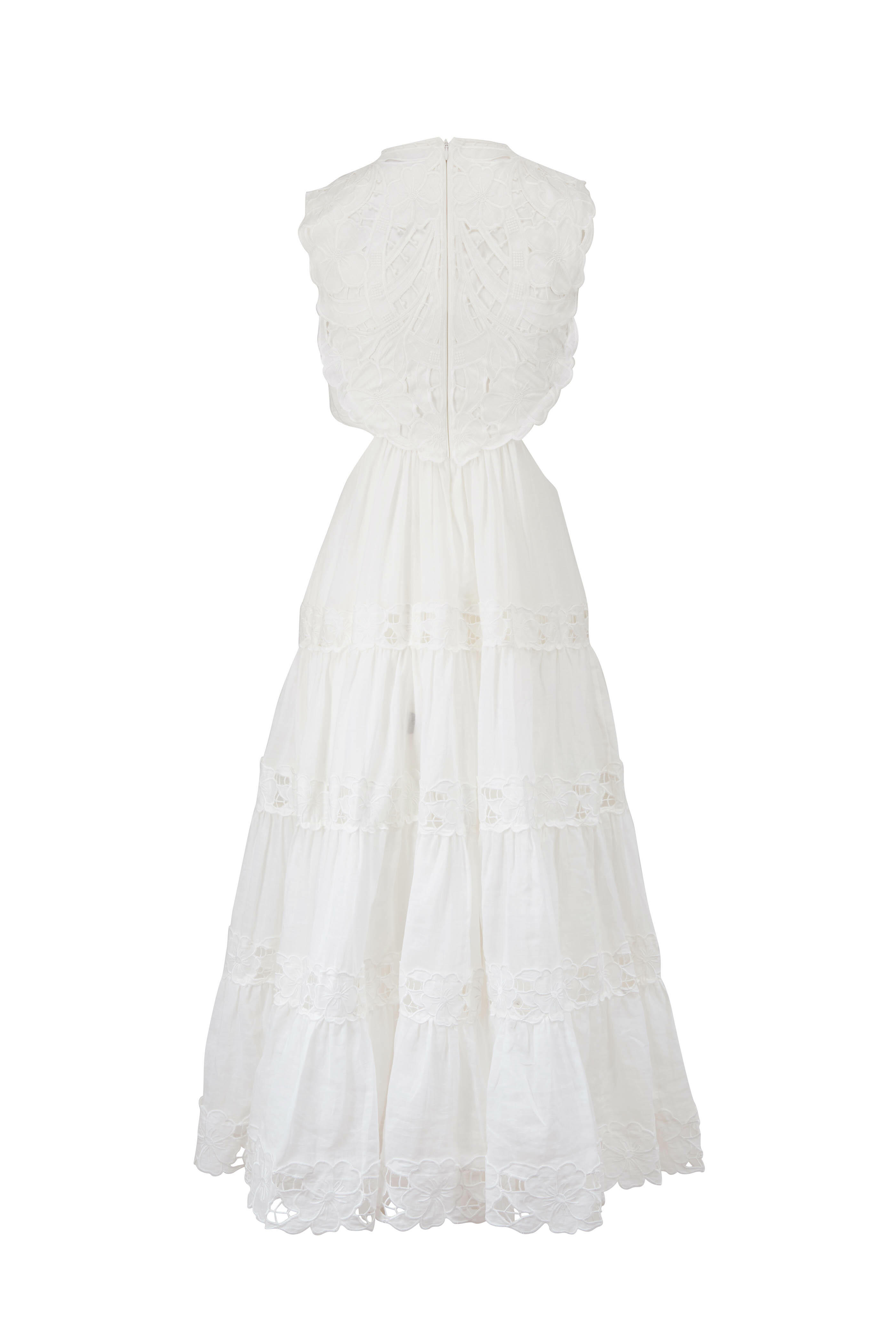 Zimmermann - Cassia White Yoke Dress
