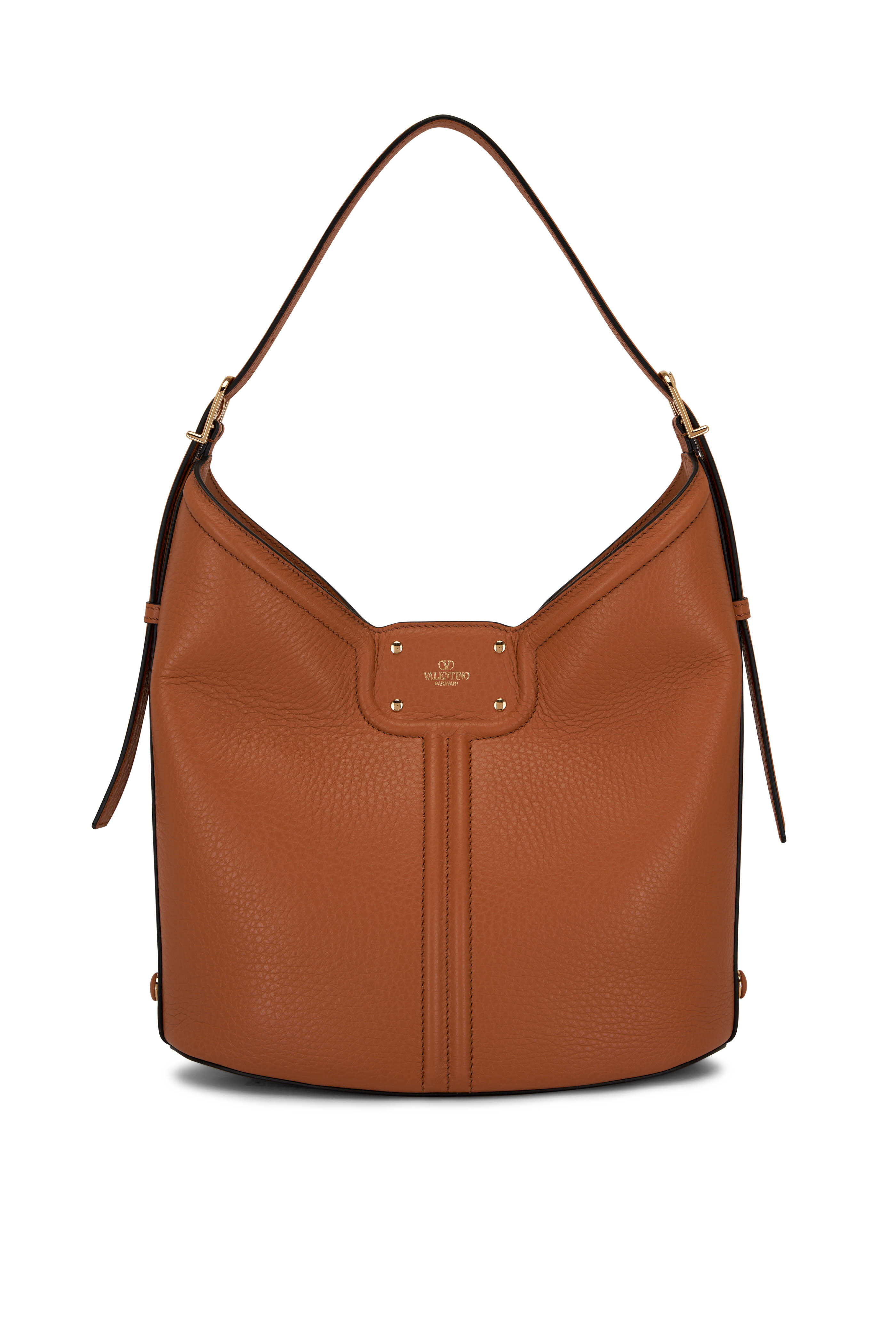 Valentino Garavani - Almond Leather VLogo Hobo Bag