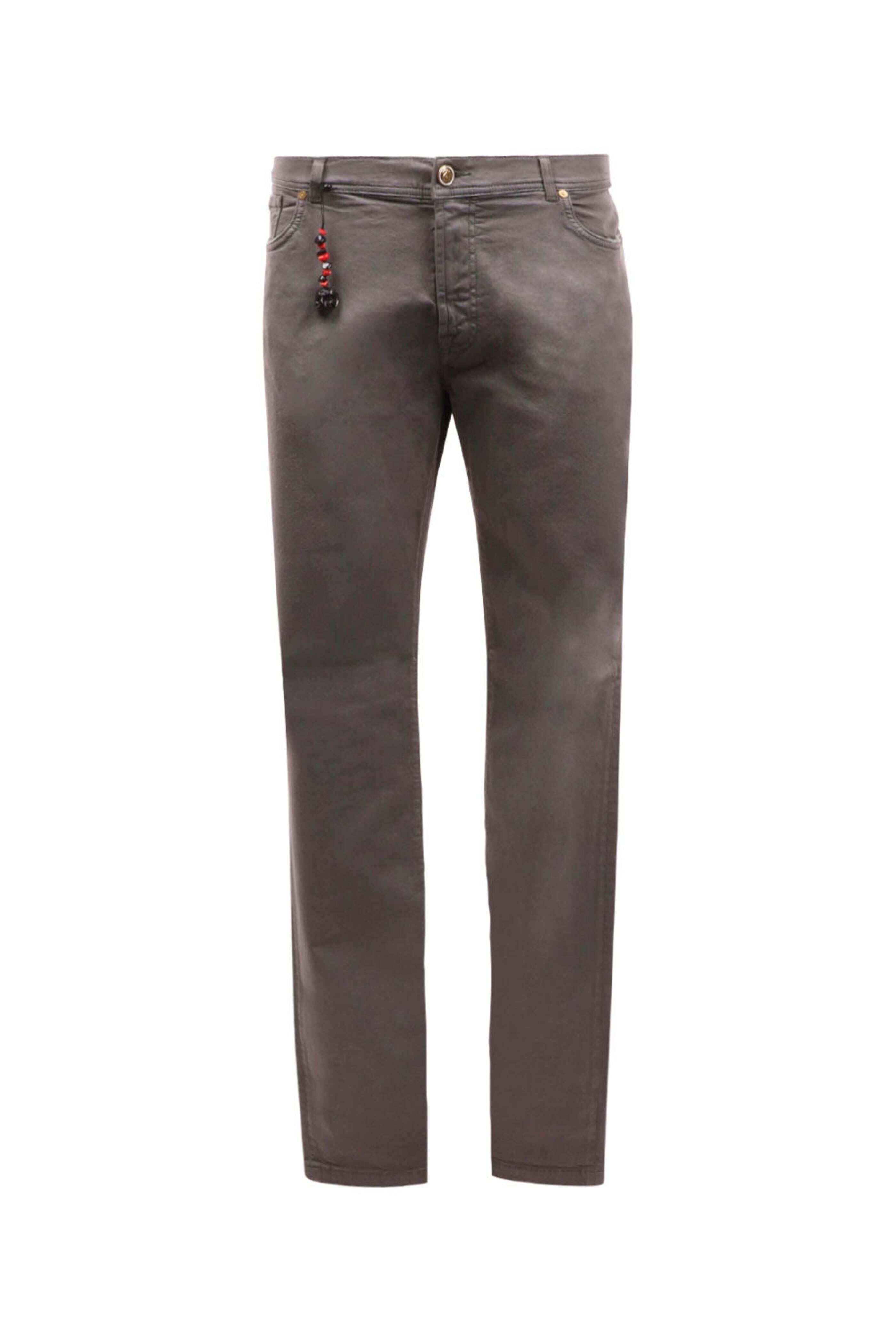Marco Pescarolo - Five Pocket Stretch Demin Pant in Gray