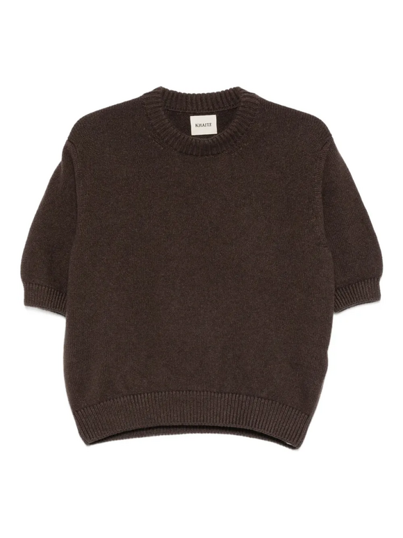 Khaite Davin Coffee Cashmere Sweater - view 9