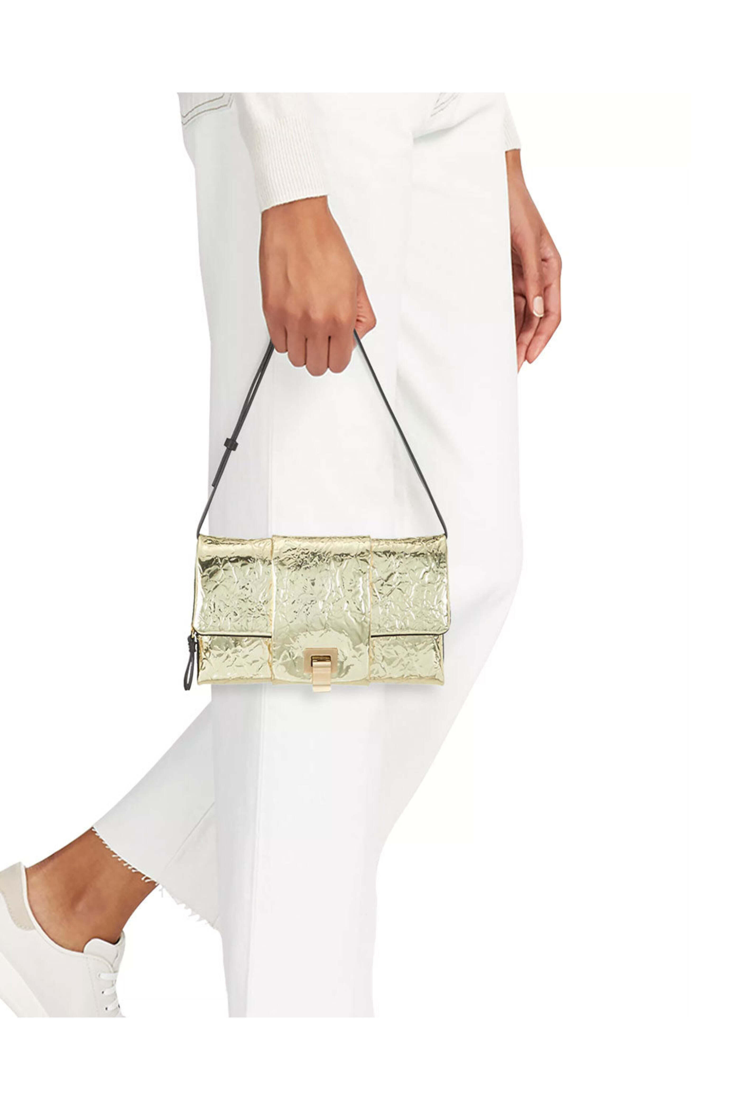 【Proenza Schouler】メタリックショルダーバッグ Proenza Schouler - Flip Metallic Shoulder Bag in Gold