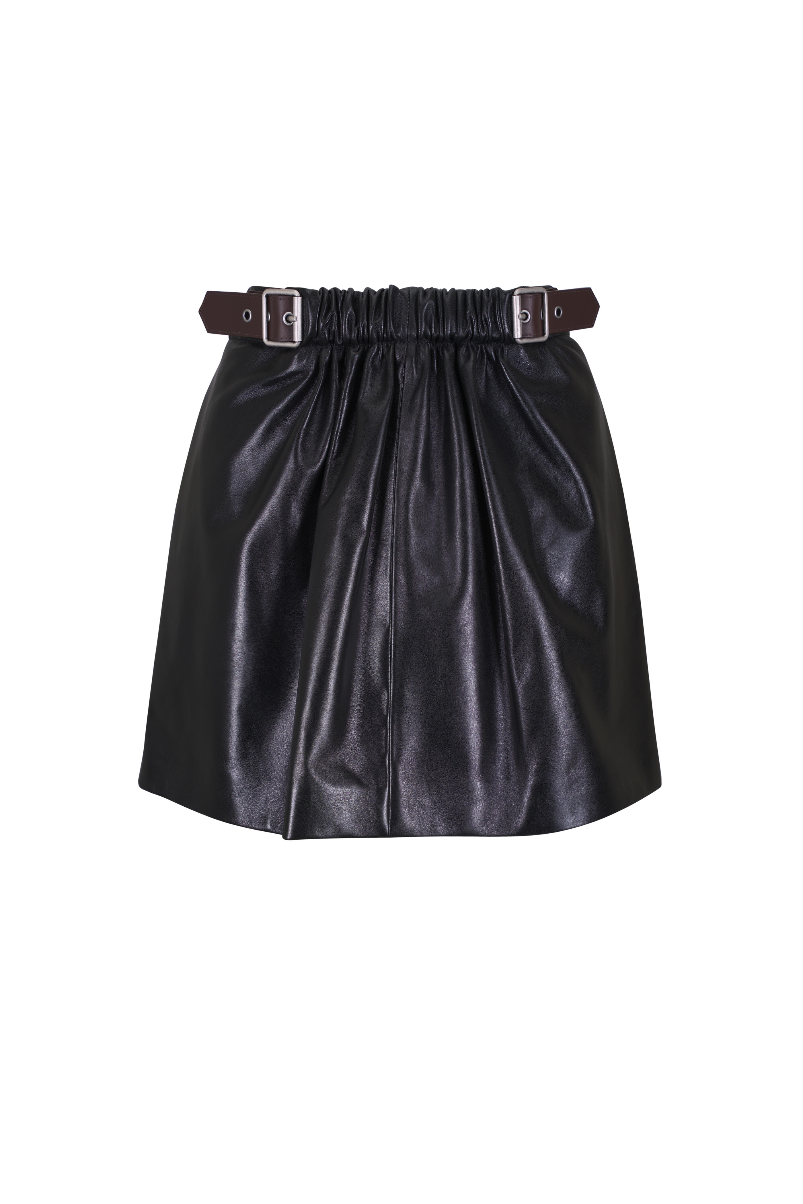 Loewe - Black Belted Leather Mini Skirt