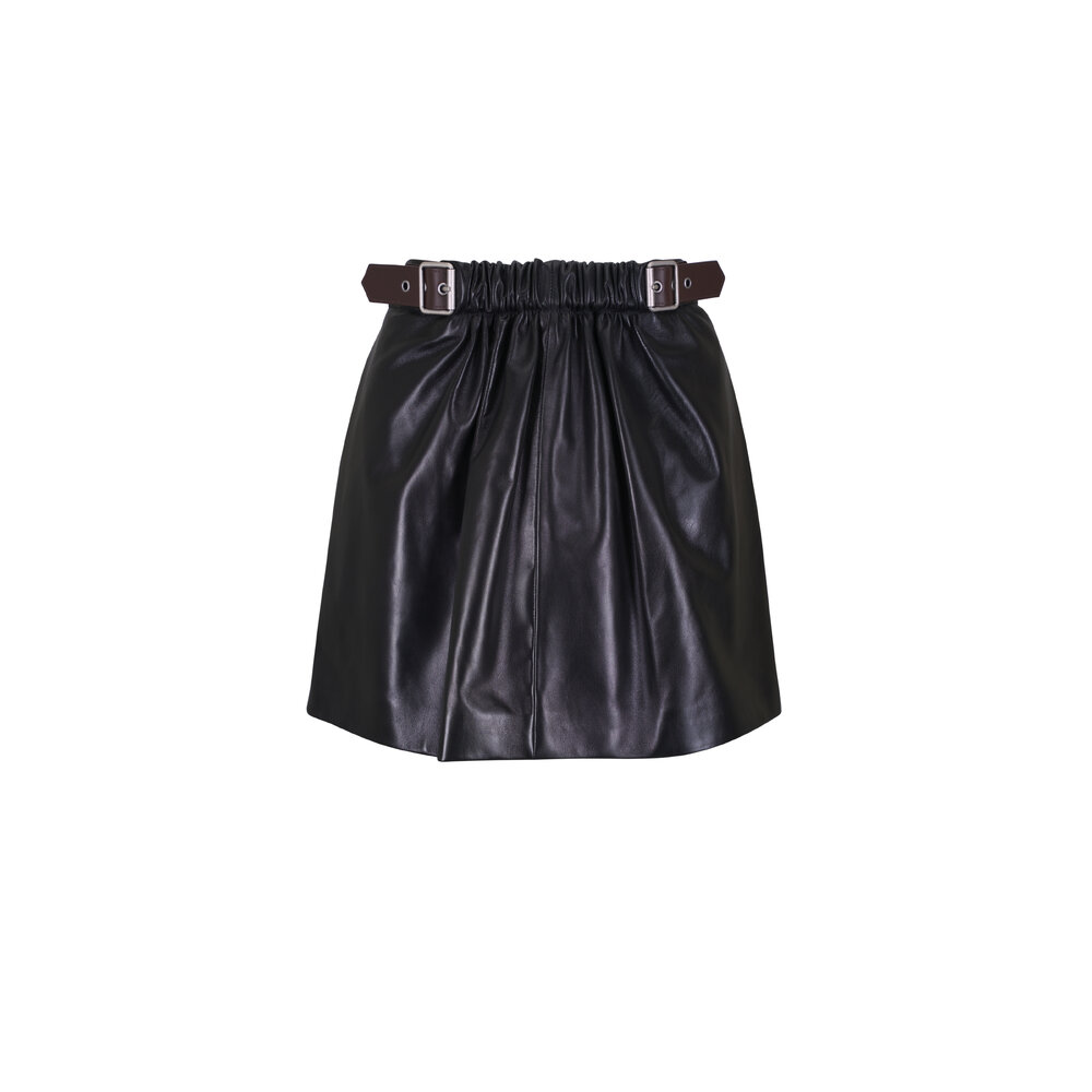 Excellent+ ★ LOEWE suede leather skirt Loewe RARE vintage 60s/70s brown suede genuine leather skirt