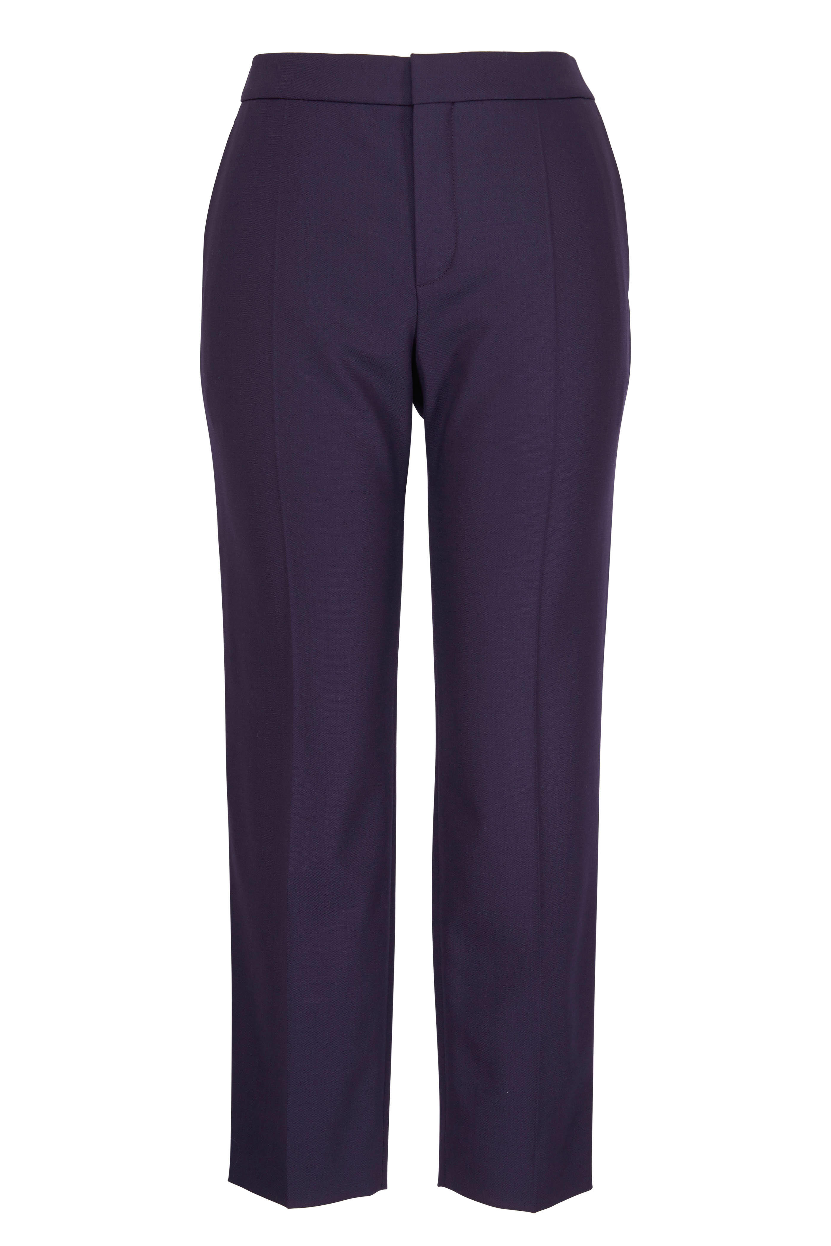 Chloé - Moonless Night Cropped Trousers | Mitchell Stores