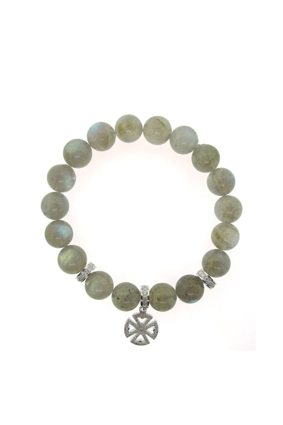 Loree Rodkin Cross Charm Bead Bracelet
