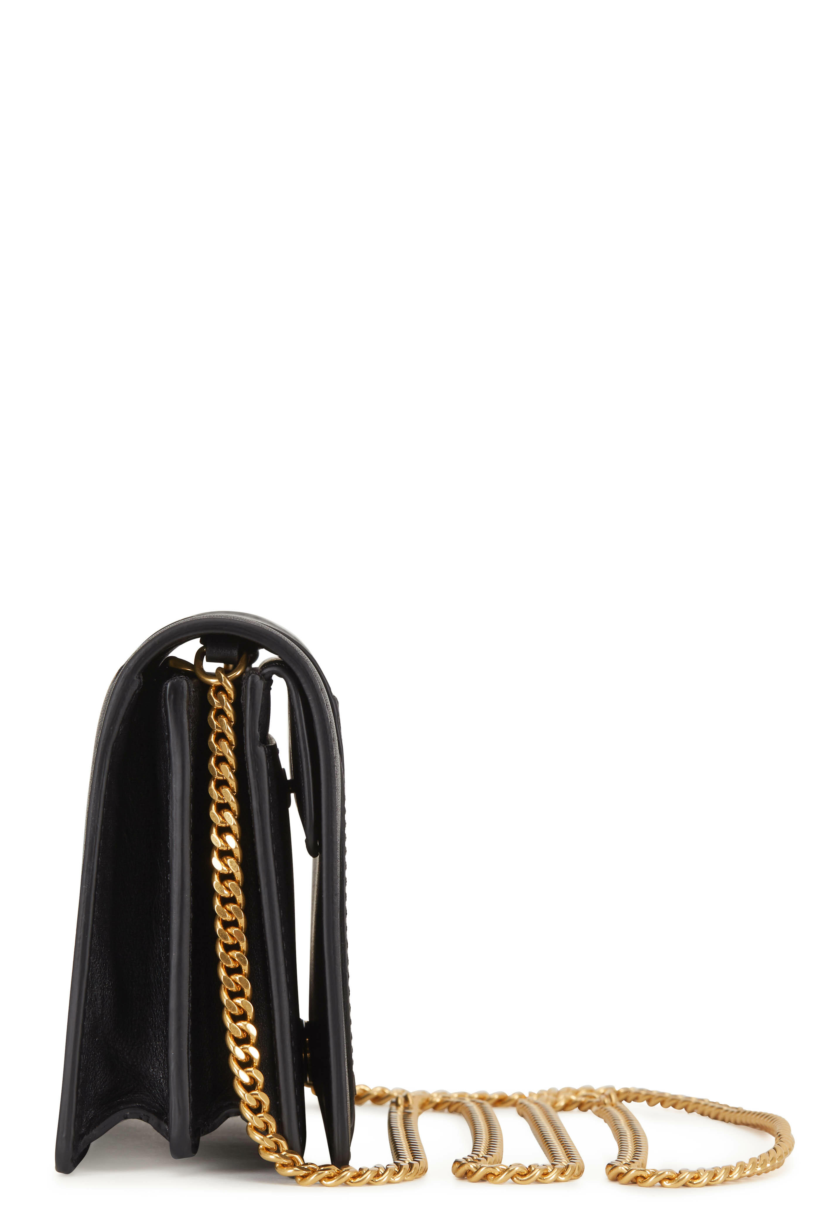Valentino Garavani - VLOGO Black Leather Mini Crossbody Bag
