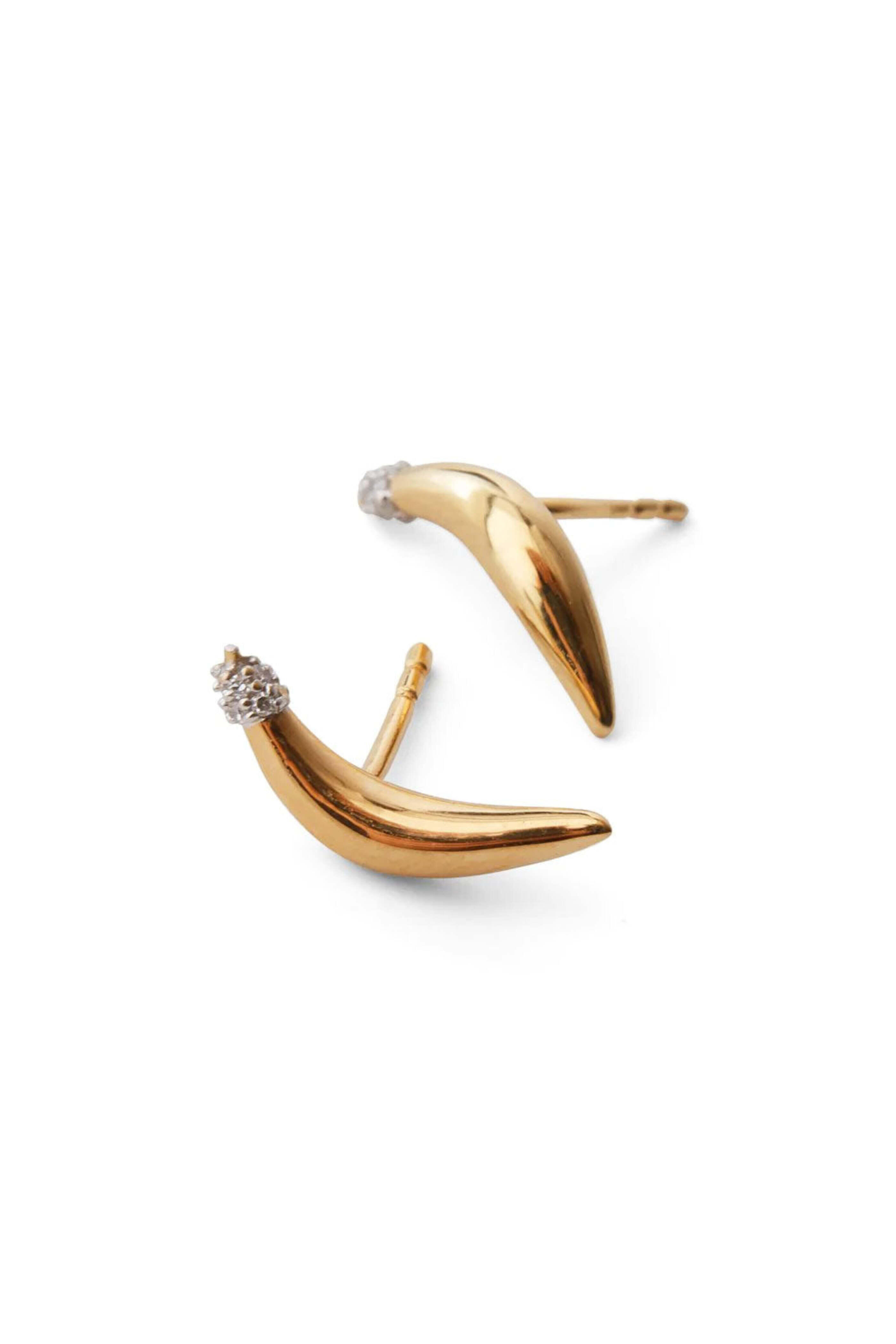 Pavé The Way Jewelry - My A-Peel Is Indisputable Banana Stud Earrings