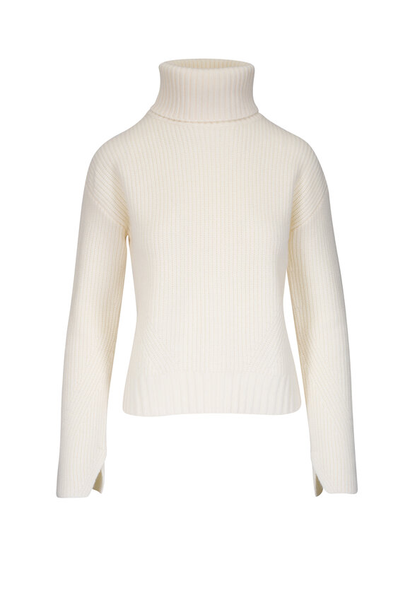 Veronica Beard - Matilda Ecru Merino Wool & Cashmere Sweater