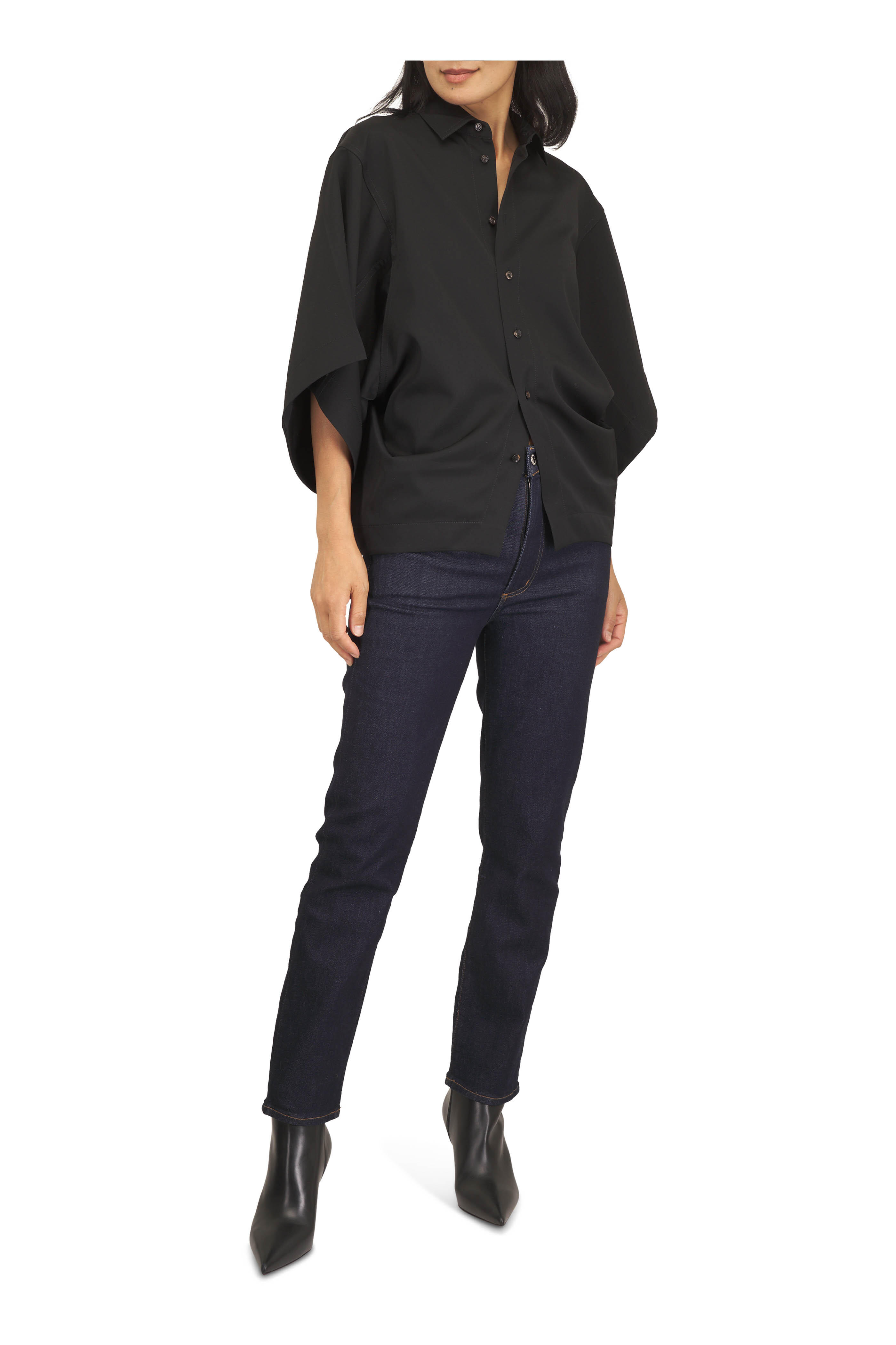 Citizens of Humanity - Caia Dark Denim Straight Leg Five Pocket Pant - view 2