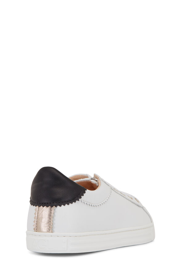 AGL Sade White & Black Leather Sneaker - view 4