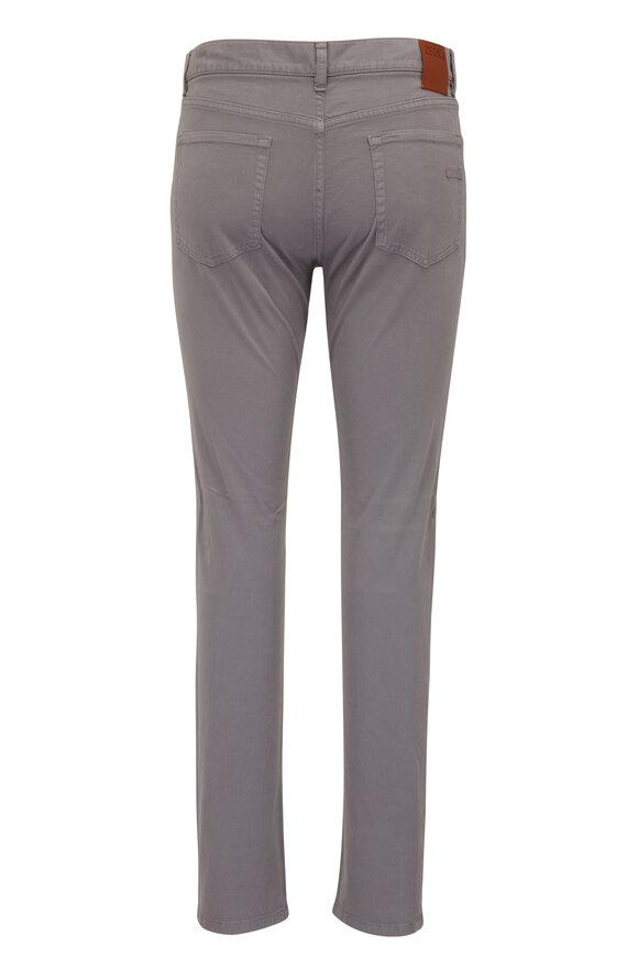 Zegna - City Gray Stretch Cotton Five Pocket Pant