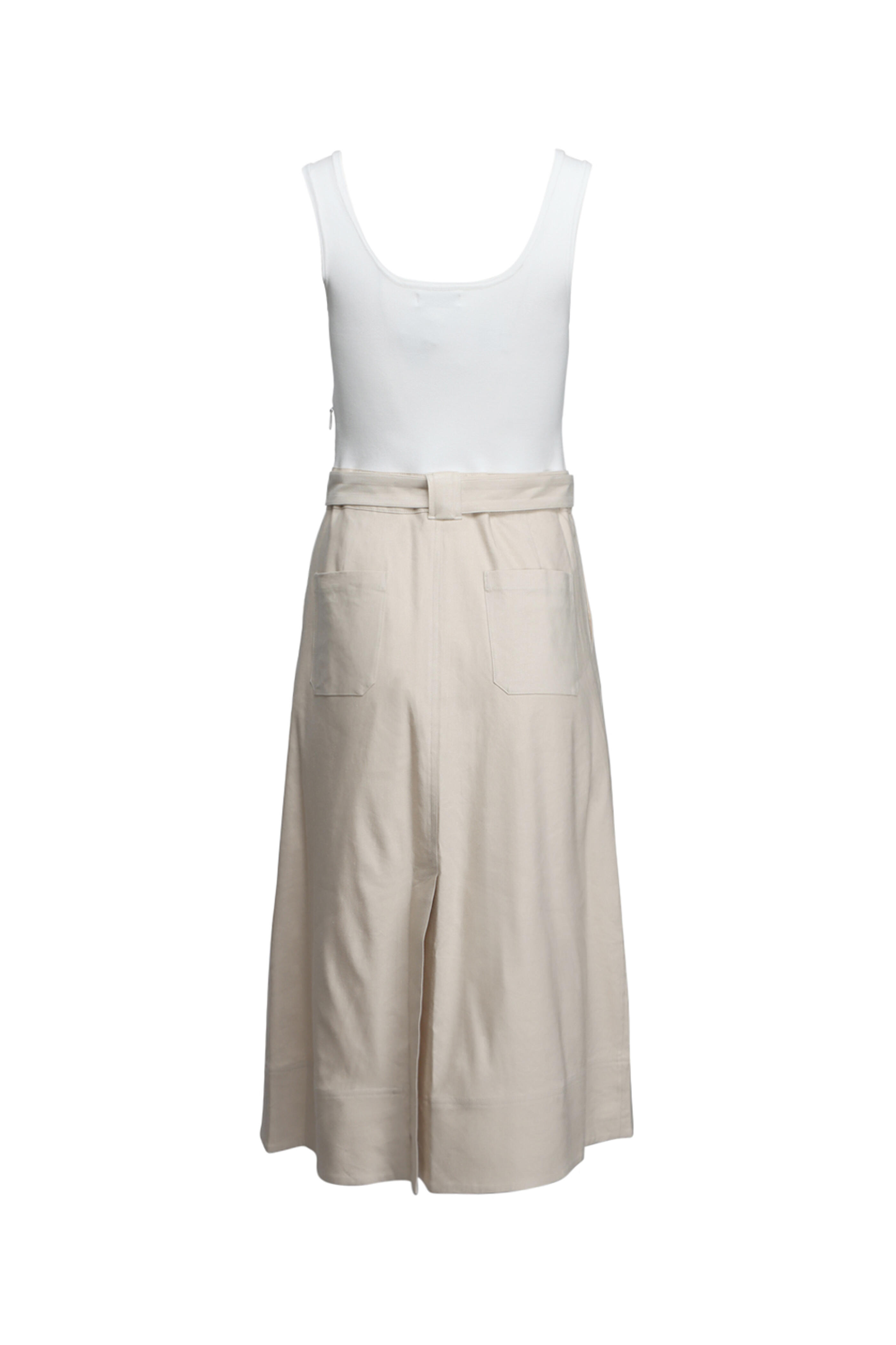 Simkhai - Camden White & Khaki Midi Dress