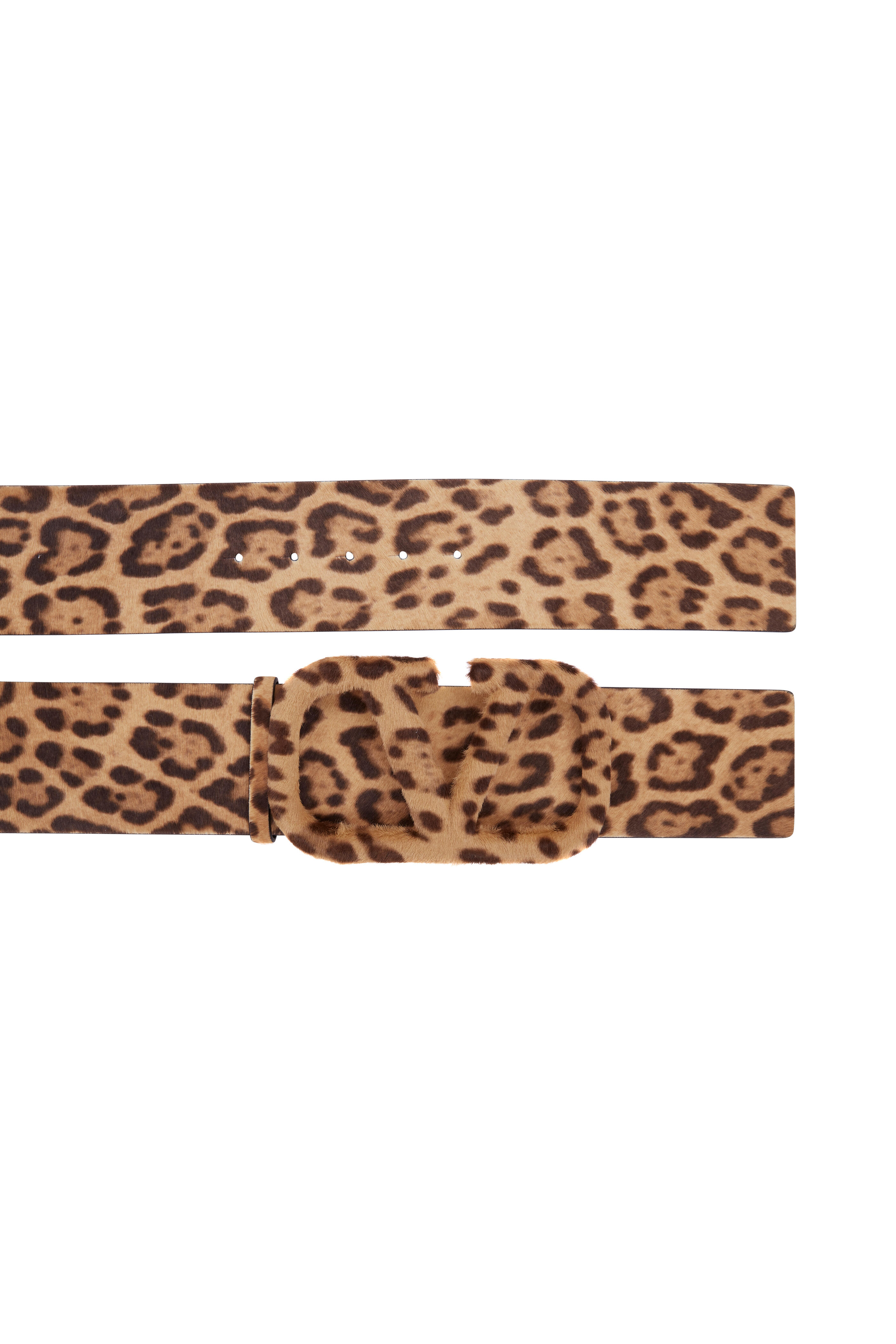 Valentino Garavani Vlogo Signature Animal-Print Belt