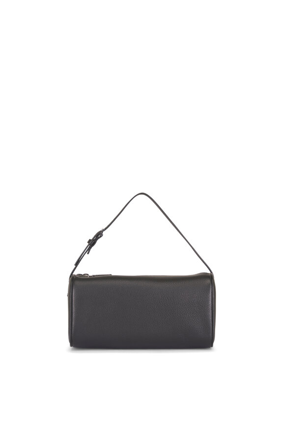 The Row 90s Black Grain Leather Baguette Shoulder Bag - view 1