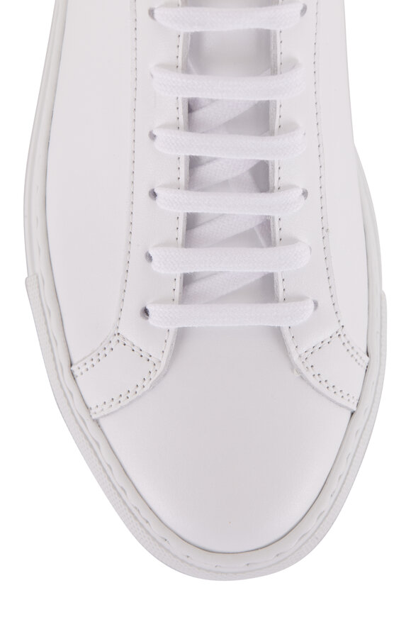 Woman by Common Projects - Achilles White Leather Low Top Sneaker