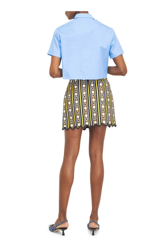 La DoubleJ Baia Sanctuary Brown Rustic Cotton Mini Skirt - view 4