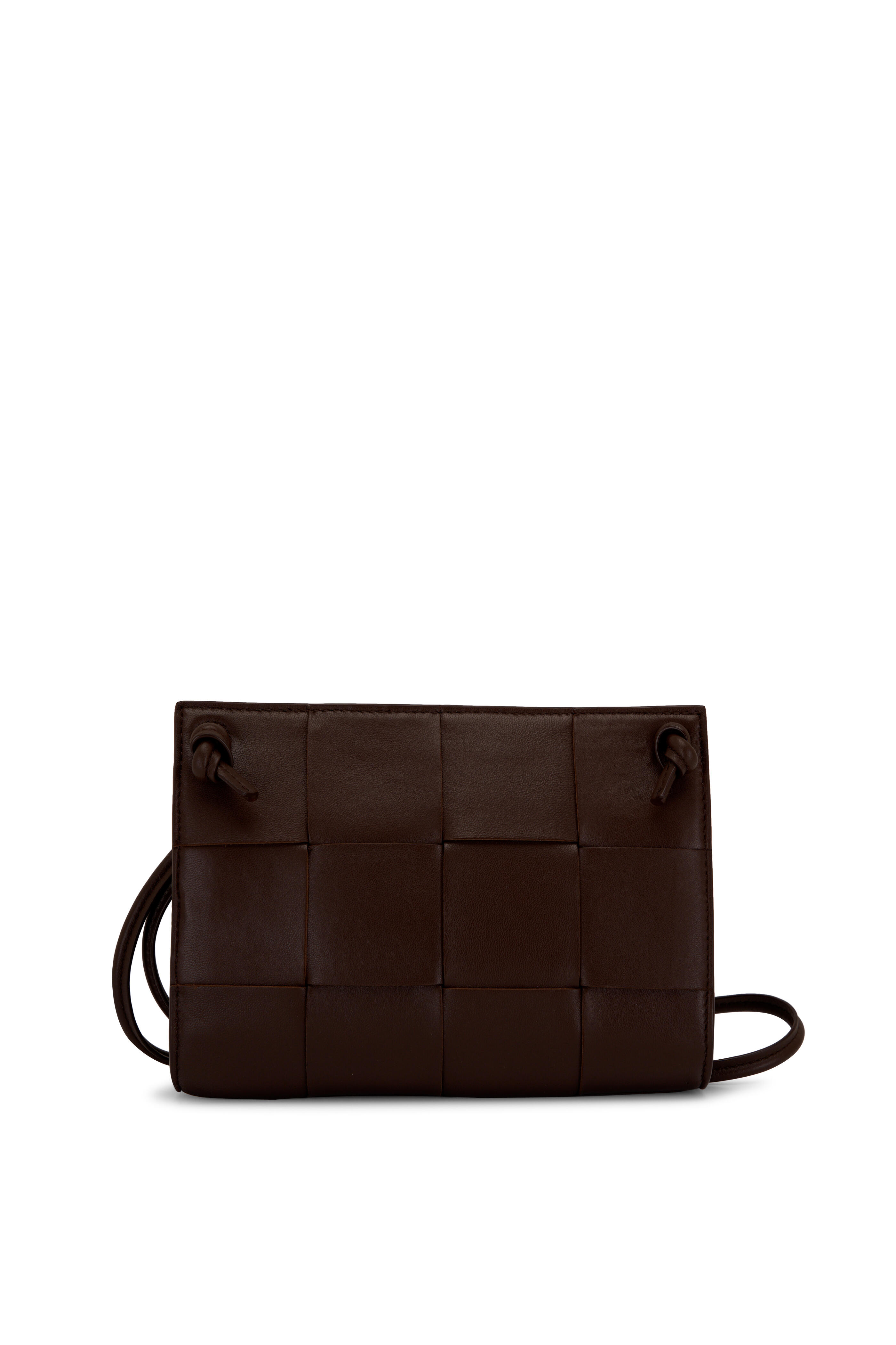 Bottega Veneta Women's Mini Brown Cassette Crossbody Bag | by Mitchell Stores