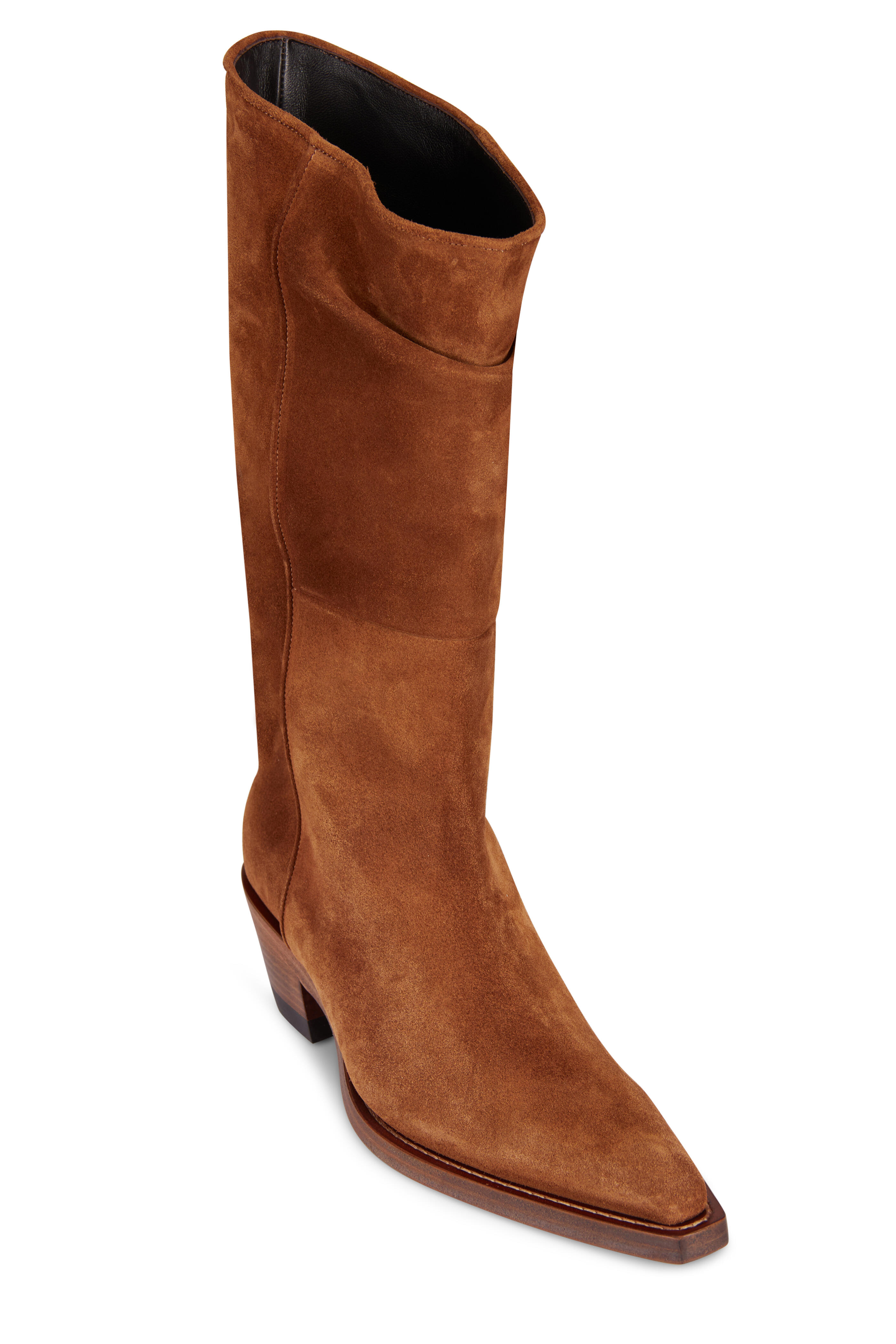 Khaite - Clive Sigaro Suede Boot, 35mm - view 1