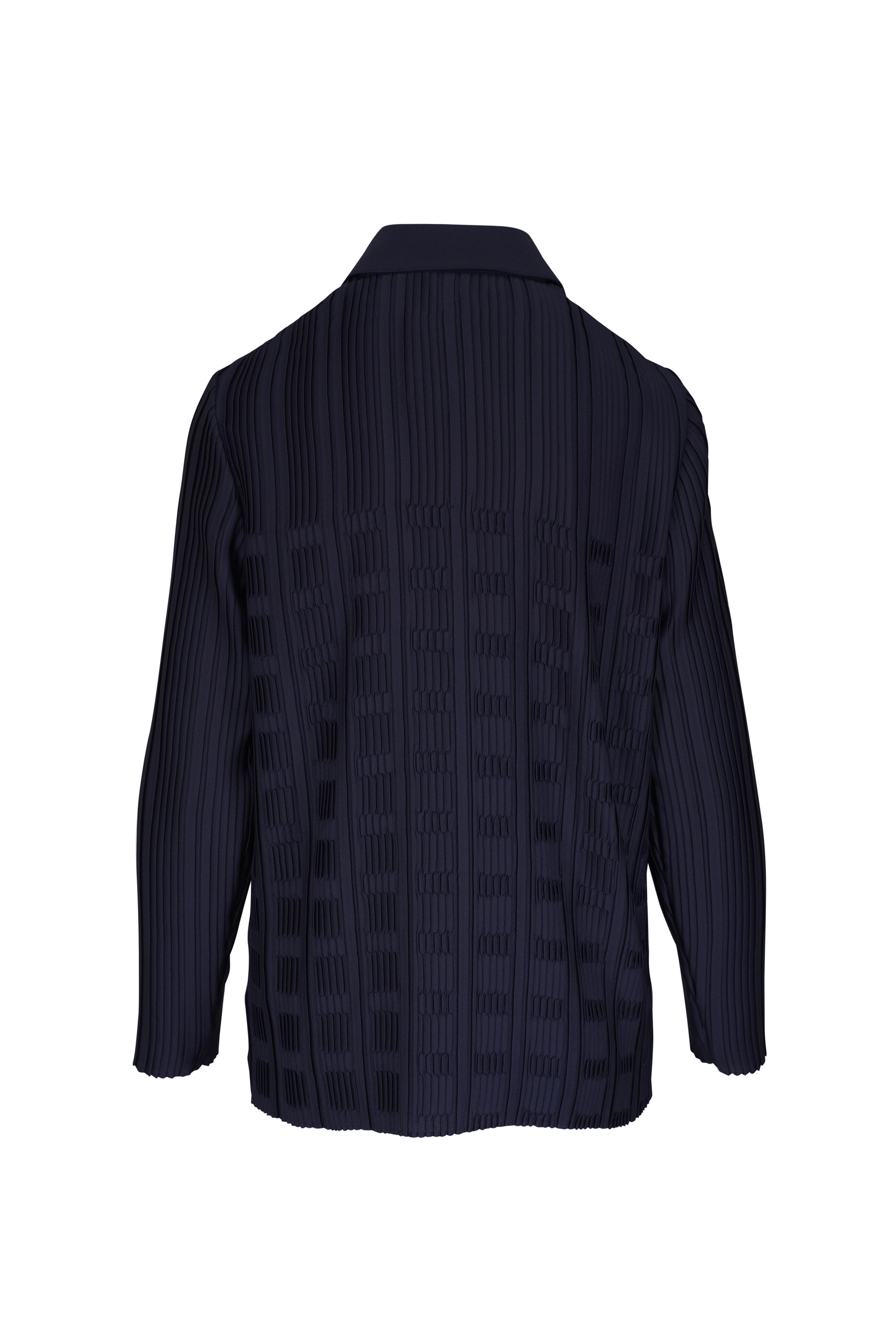 Lafayette 148 New York - Ink Basketweave Plisse Blouse