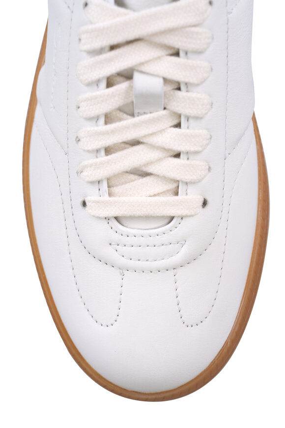 Santoni Oly White Leather Sneaker - view 4
