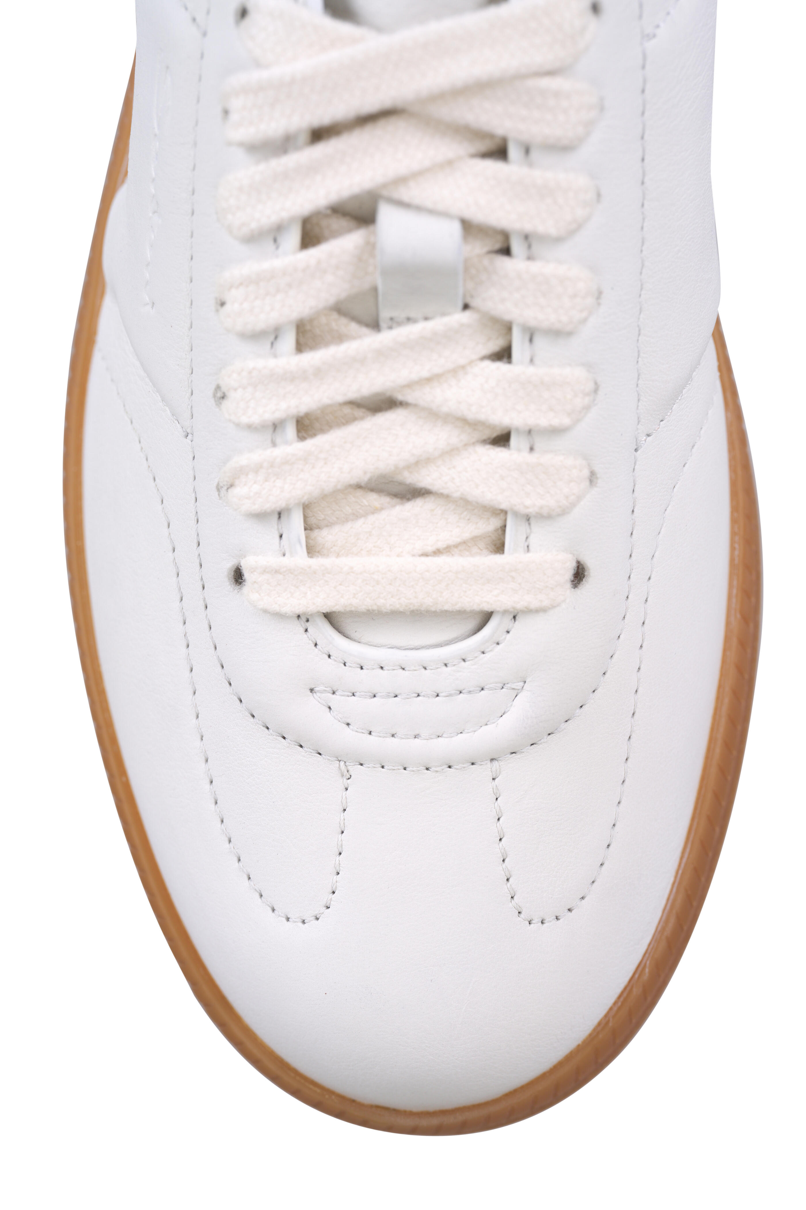 Santoni - Oly White Leather Sneaker - view 4