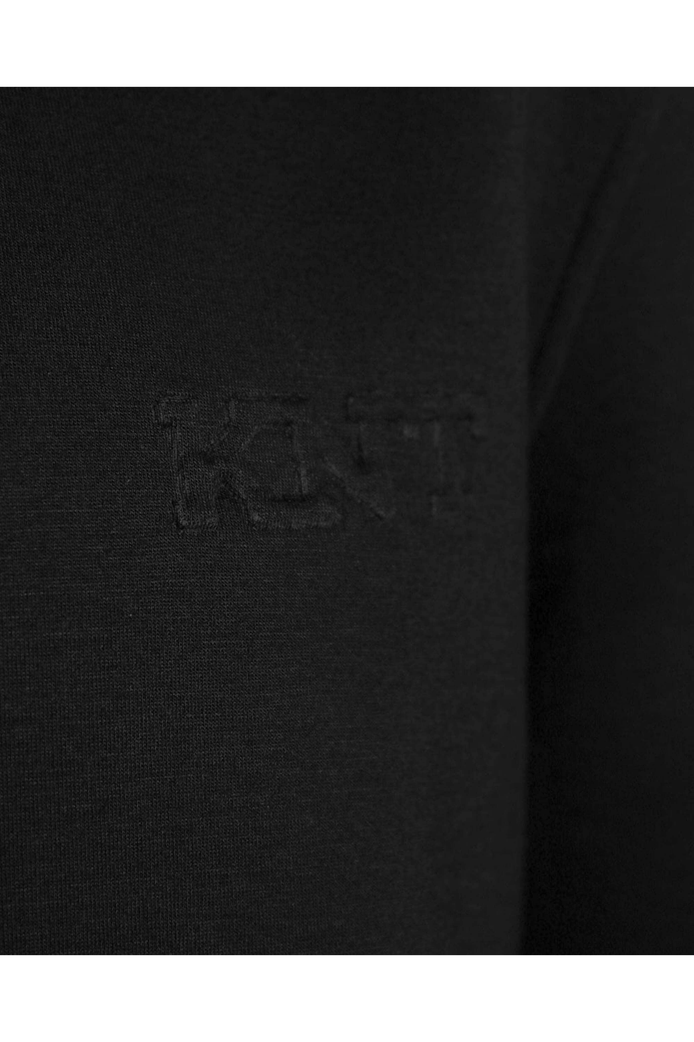 Knt Label KNT - Black Neoprene Tonal Logo Crewneck Sweatshirt