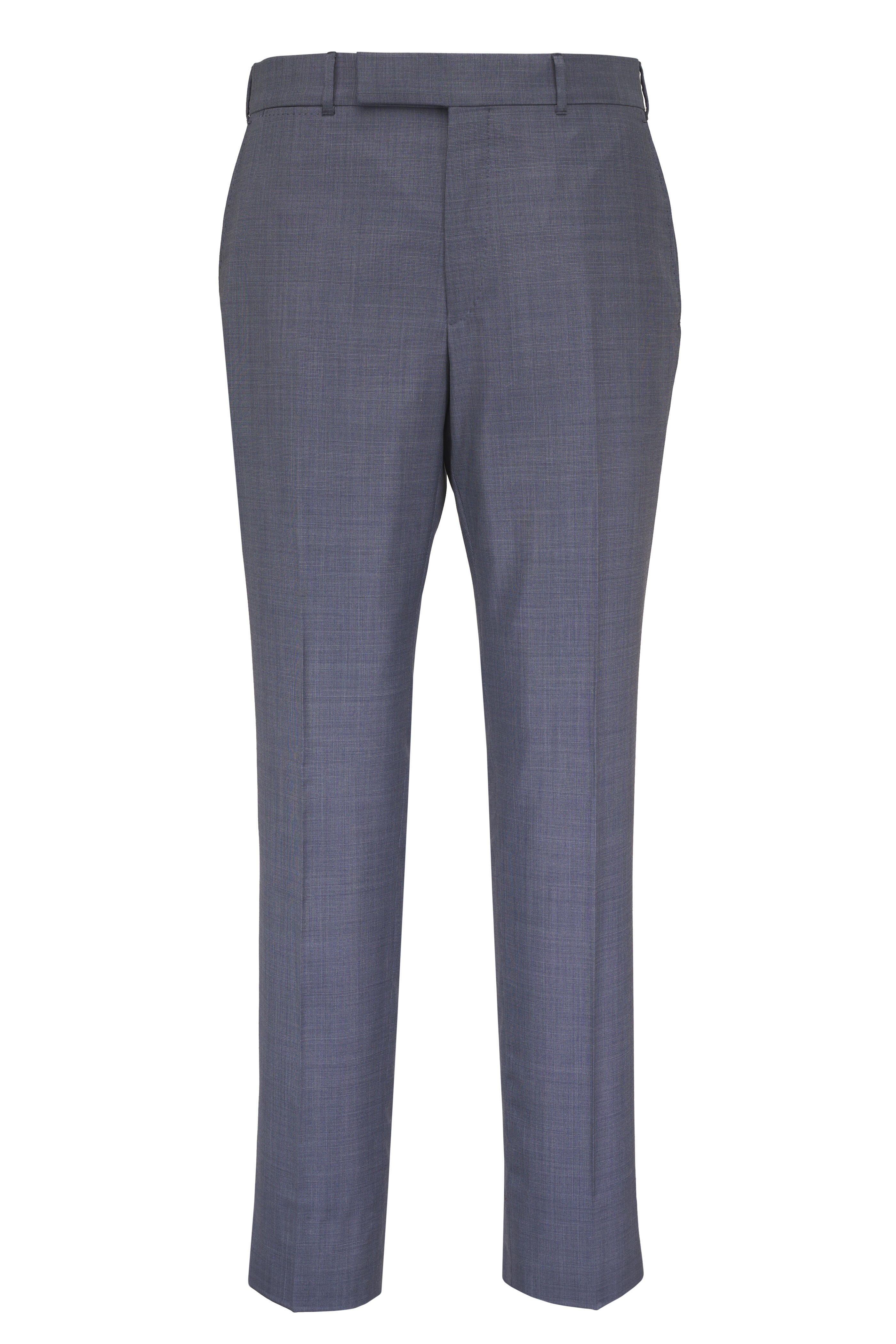Zegna - Centoventimila Slate Blue Soft Plaid Wool Suit - view 4