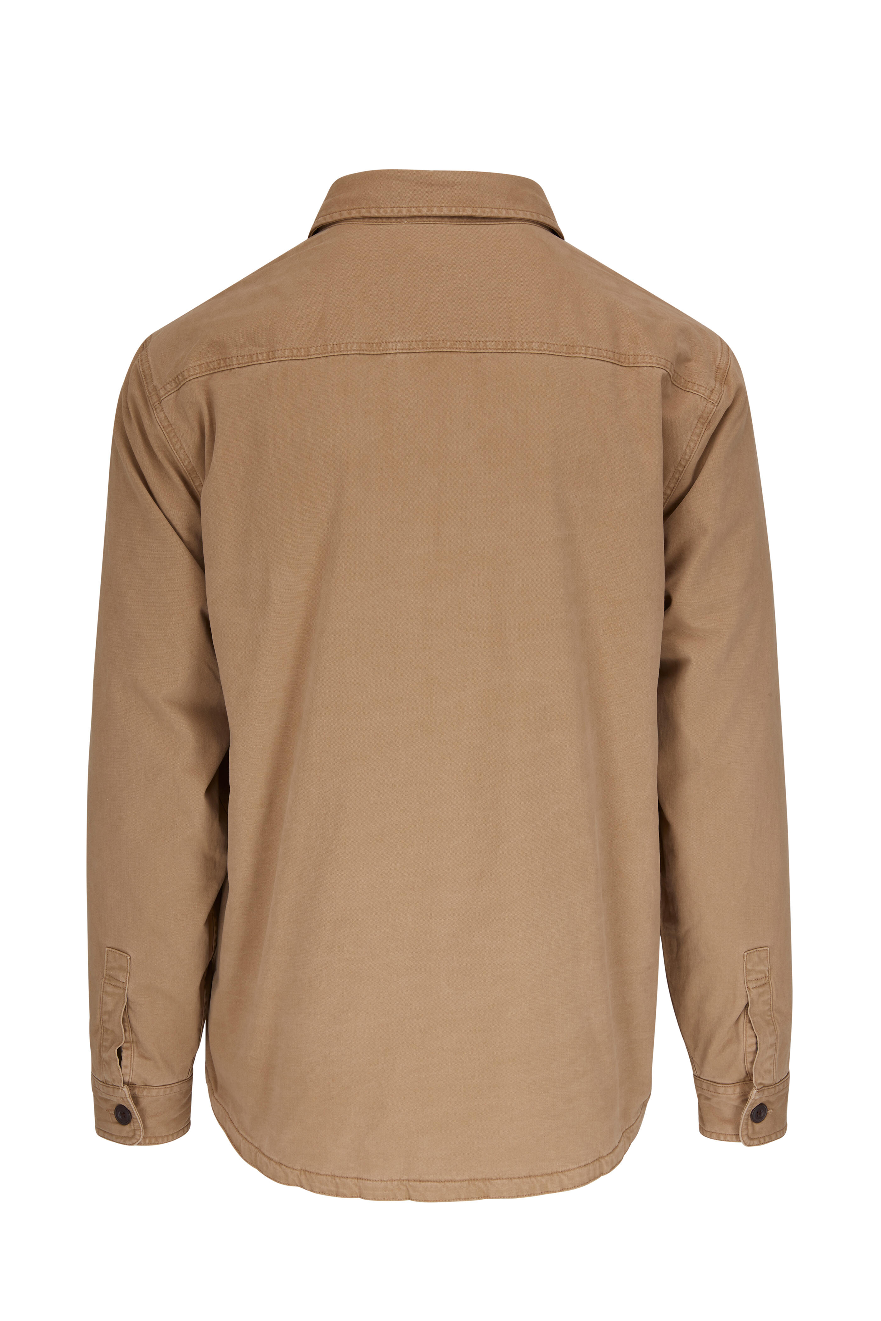 Faherty Brand Deep Wheat Stretch Blanket Lined CPO Jacket