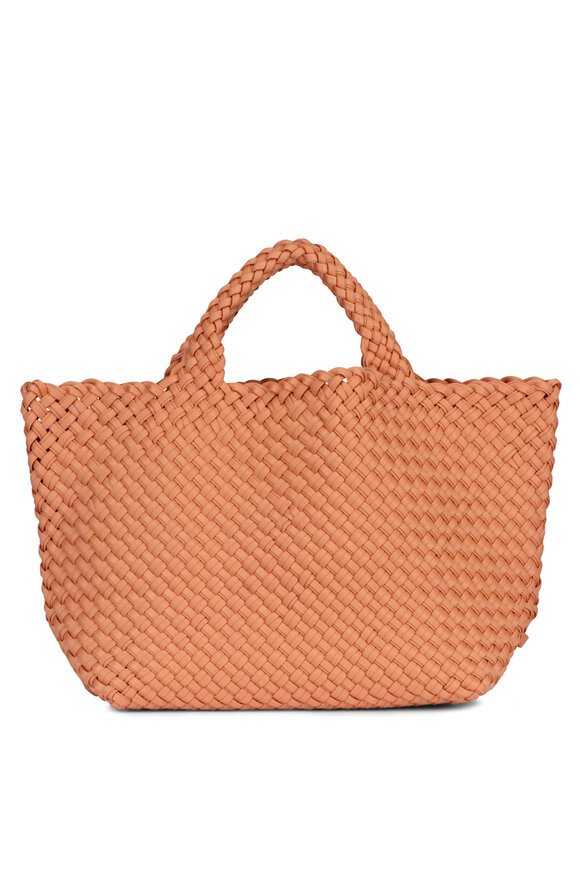 Naghedi Medium St. Barths Peach Double Weave Tote - view 1