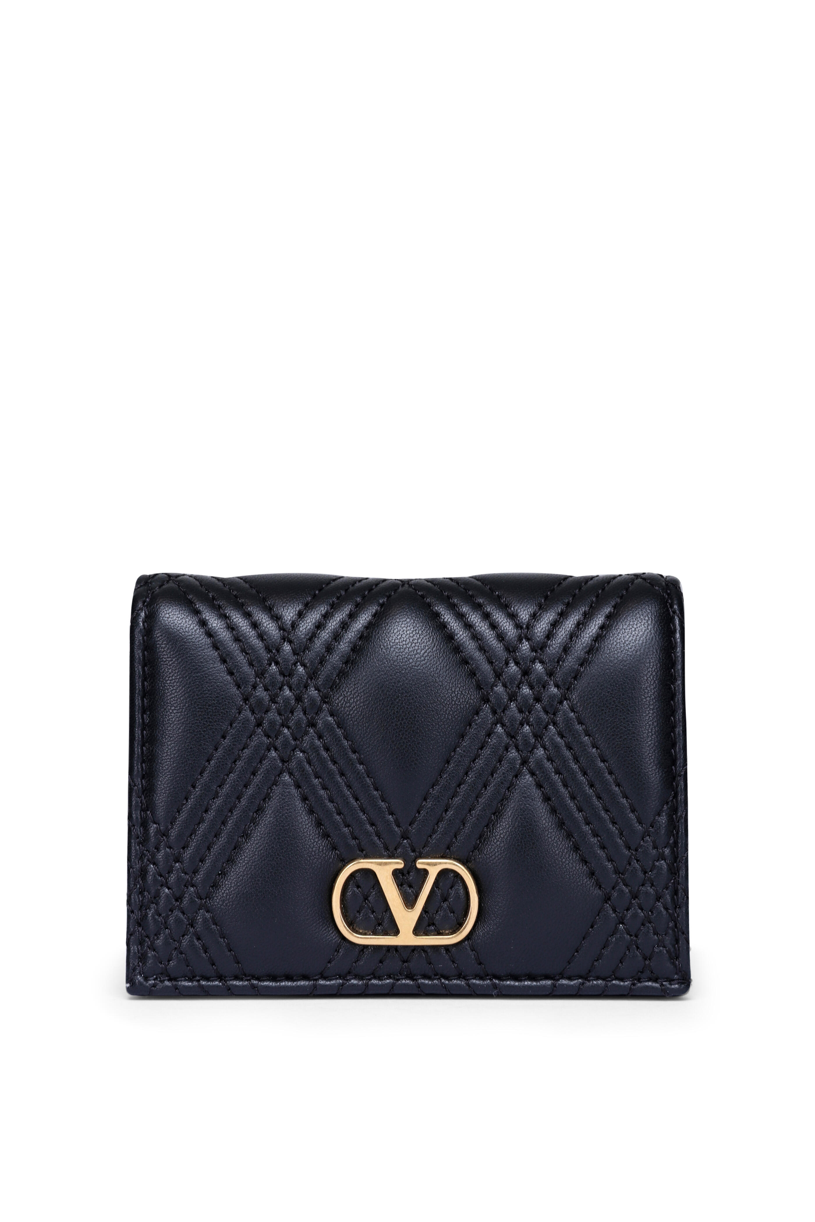 Valentino Garavani - Quiltie 67 Nero Leather Wallet
