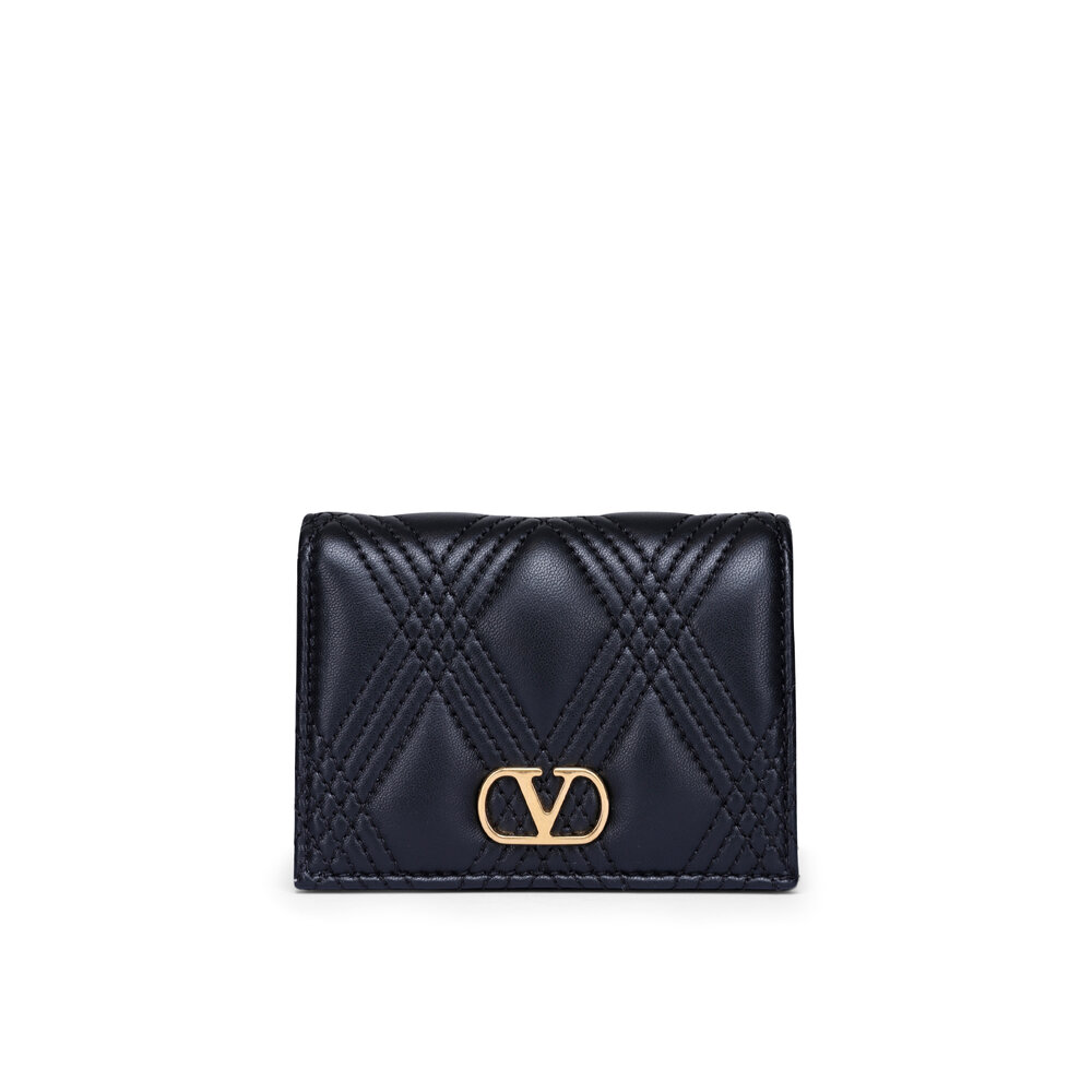 Valentino Garavani - Quiltie 67 Nero Leather Wallet
