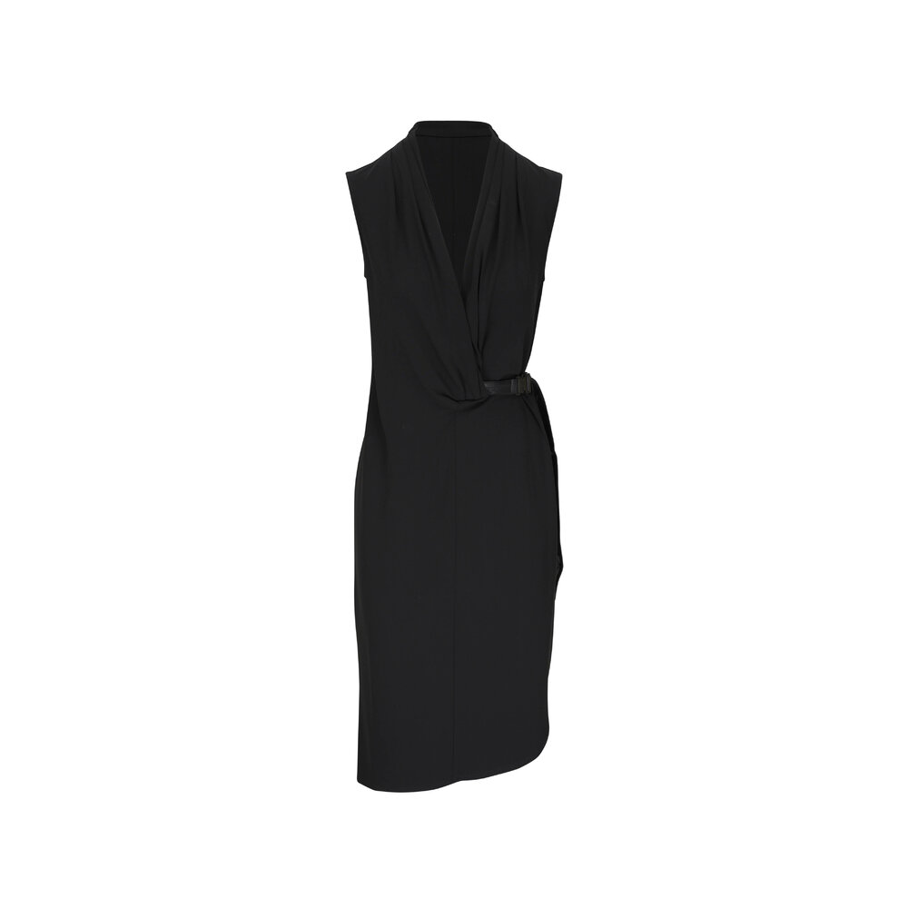 【送料&関税込】The Row Black Crepe Palau Dress The Row Palau Dress | Black | FARFETCH