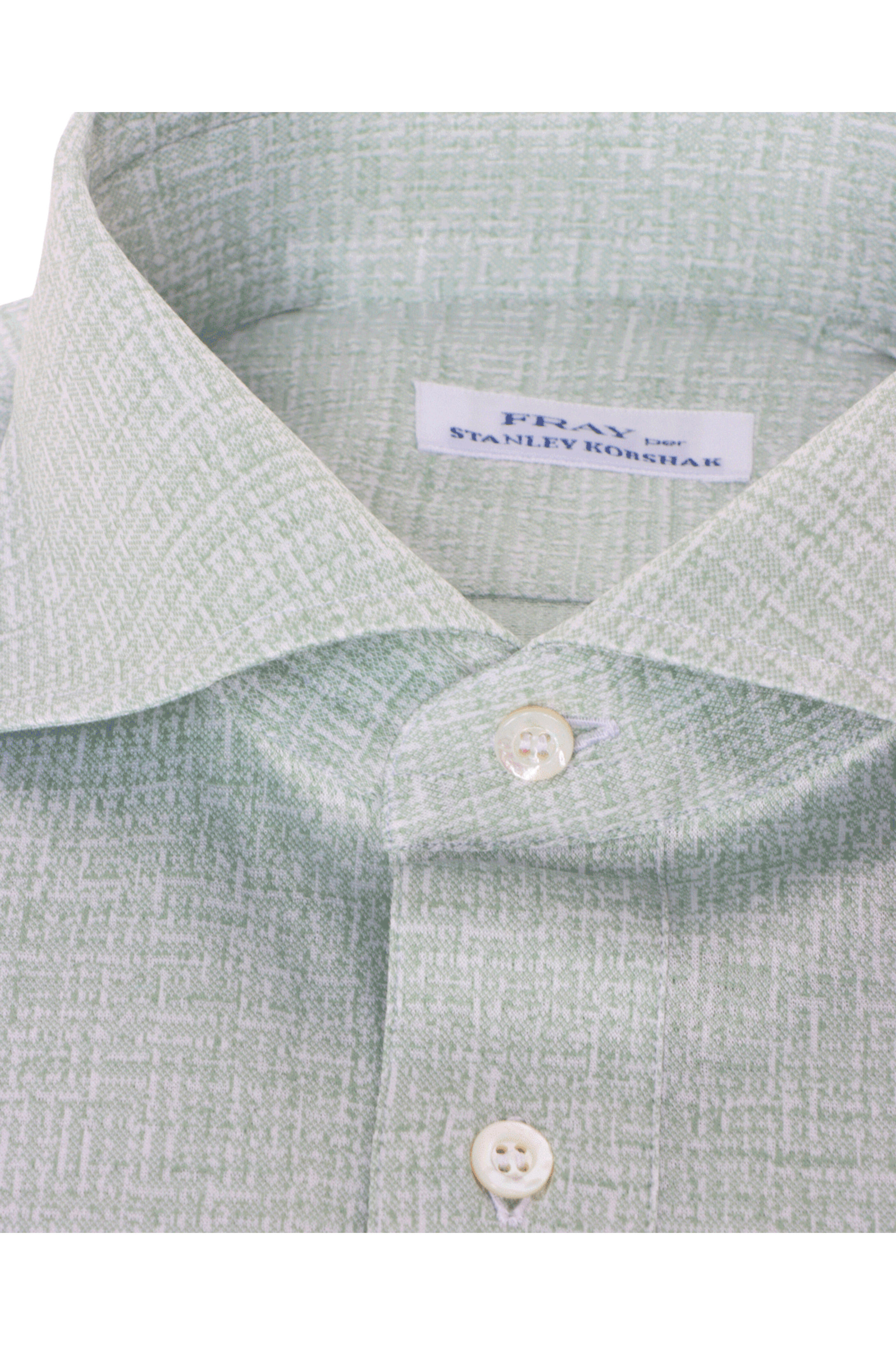 Fray - Sage & White Jersey Polo