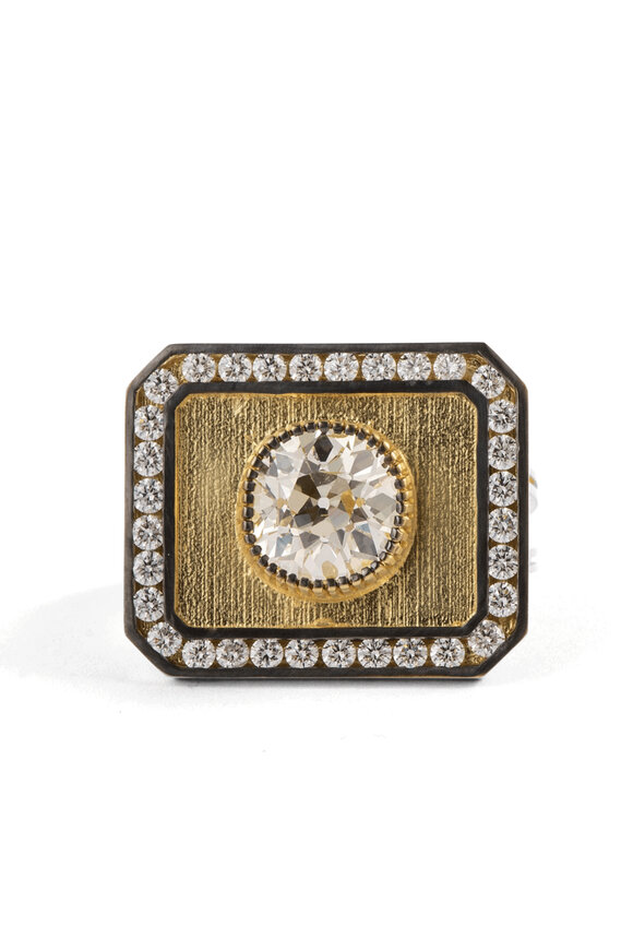 Sylva & Cie Square Tableau Ring - view 1